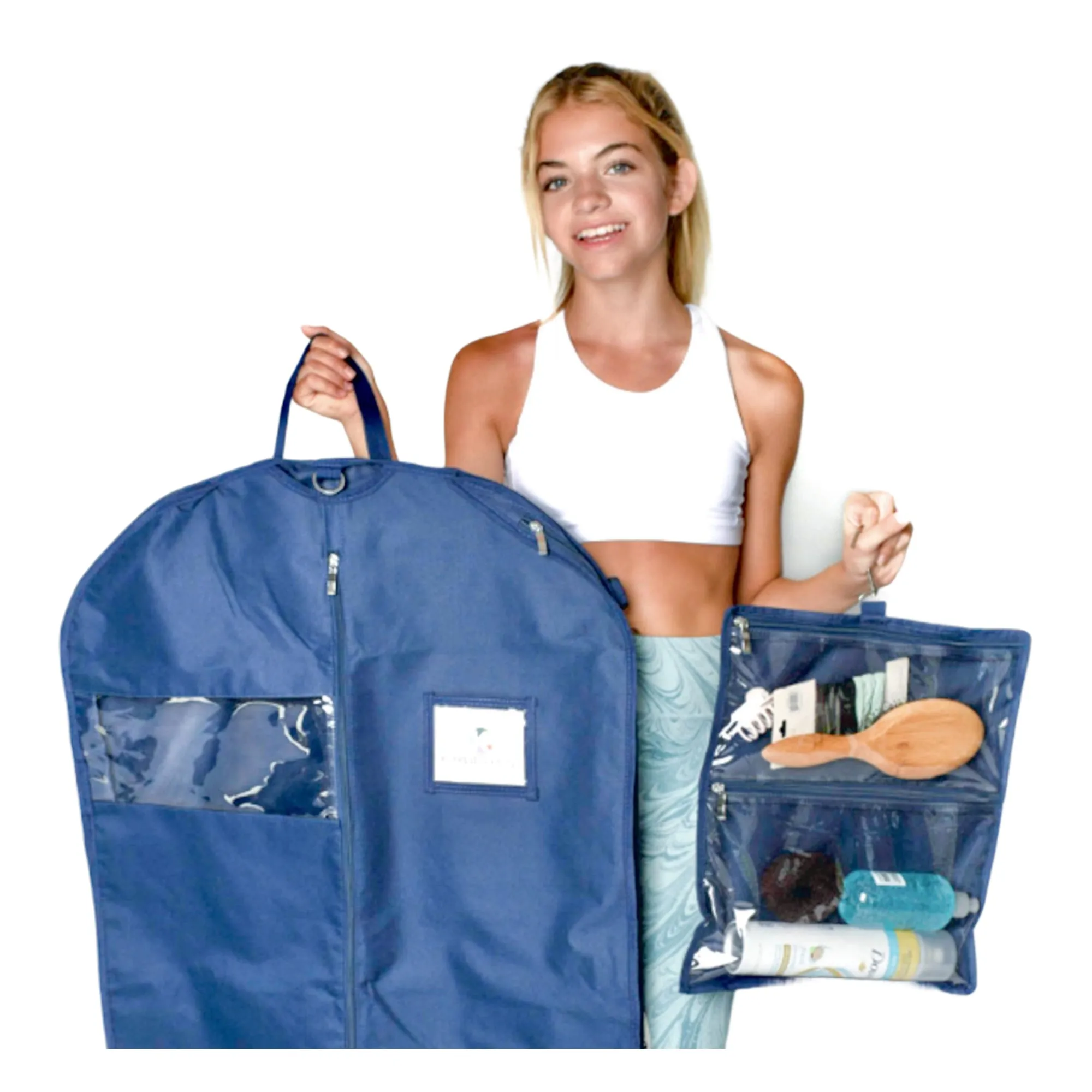 52" Waterproof Garment Bag with Accessory Bag - Midnight Blue