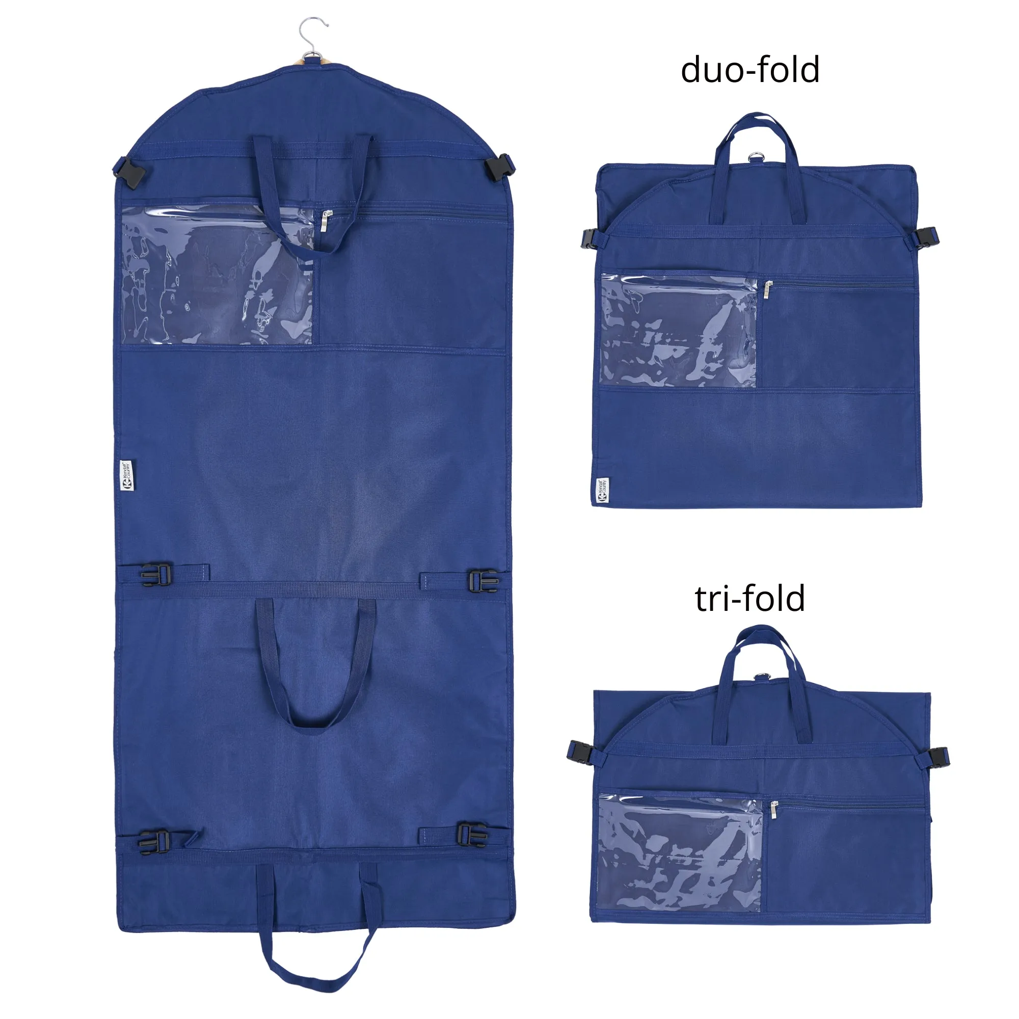 52" Waterproof Garment Bag with Accessory Bag - Midnight Blue