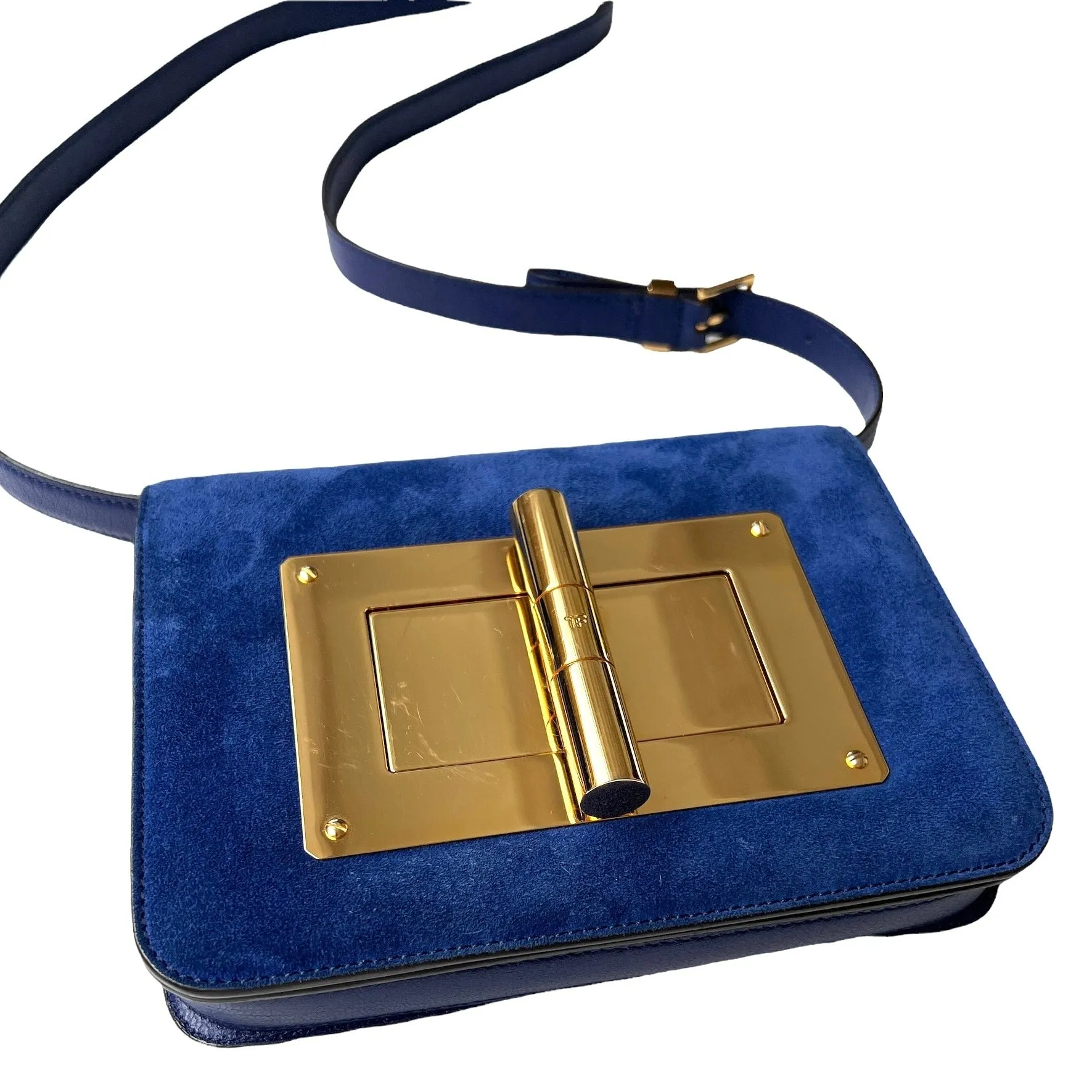 Blue Suede Natalia Bag