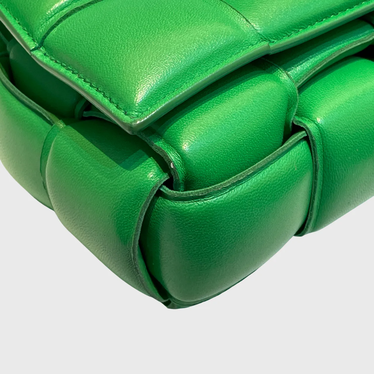 Bottega Veneta Padded Cassette Bag Green GHW