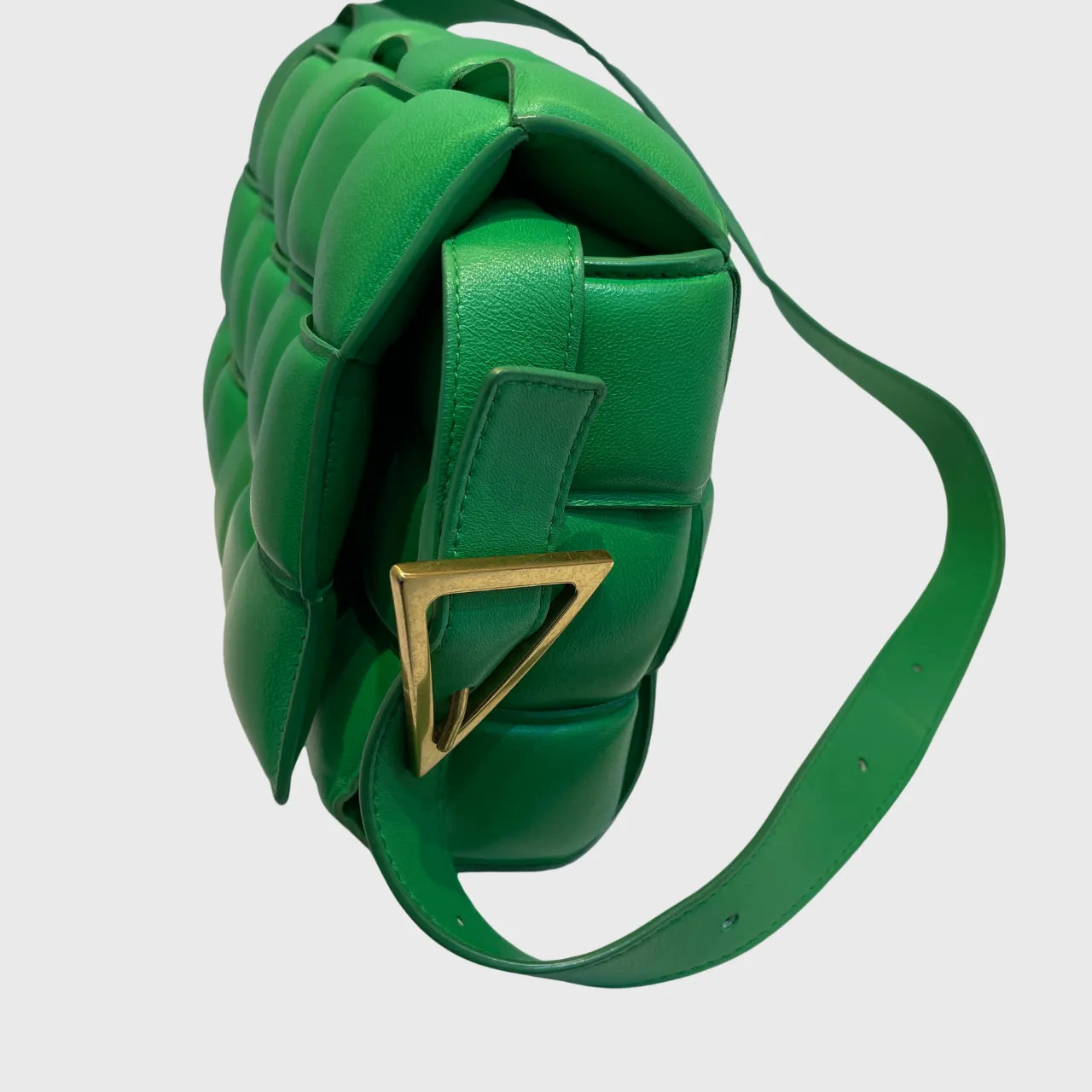 Bottega Veneta Padded Cassette Bag Green GHW