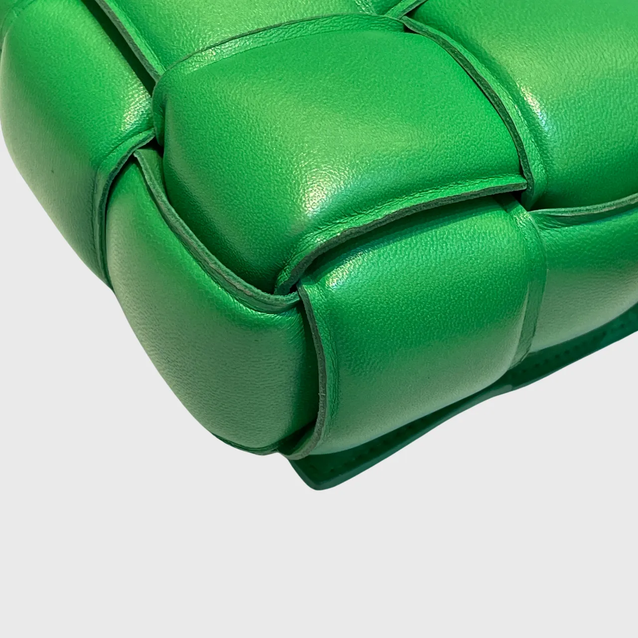 Bottega Veneta Padded Cassette Bag Green GHW