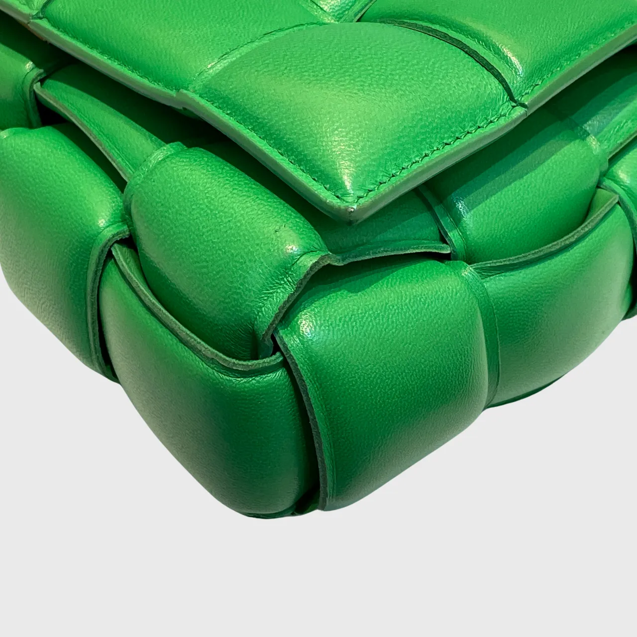 Bottega Veneta Padded Cassette Bag Green GHW