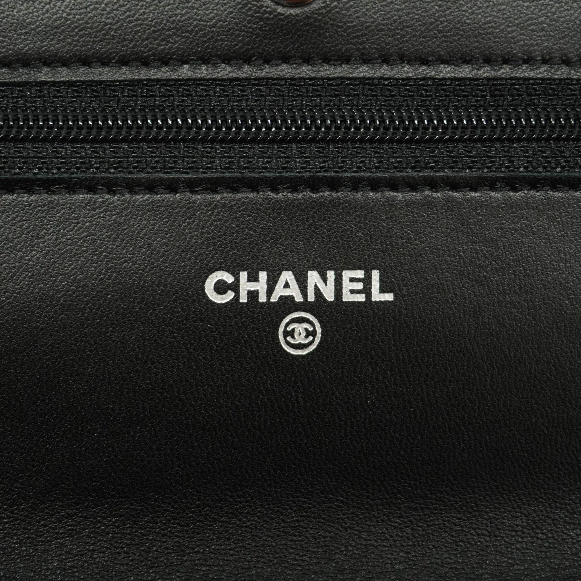 CHANEL  Matelasse Chain Shoulder Gold Hardware Women's Lambskin Black