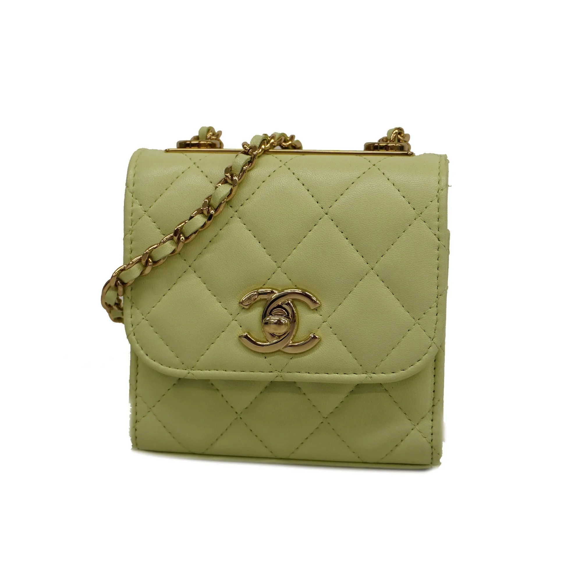 CHANEL  Matelasse Chain Shoulder Lambskin Women's Leather Shoulder Bag