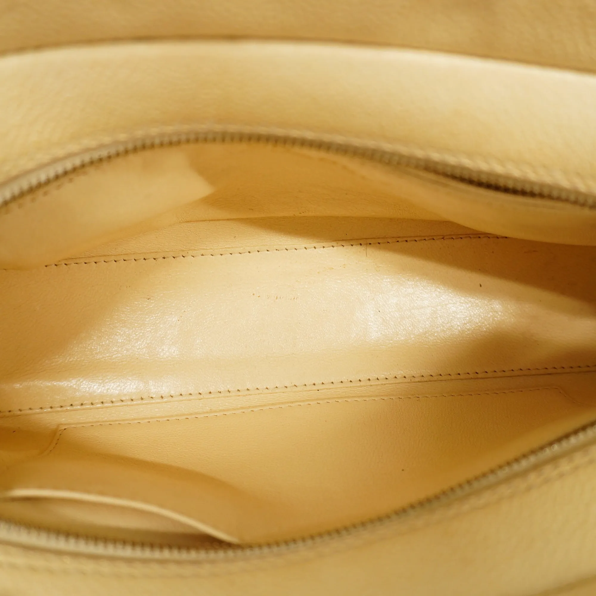 Chanel[3ae5076]   Shoulder Bag Matelasse Chain Shoulder Caviar Skin Ivory Gold Metal