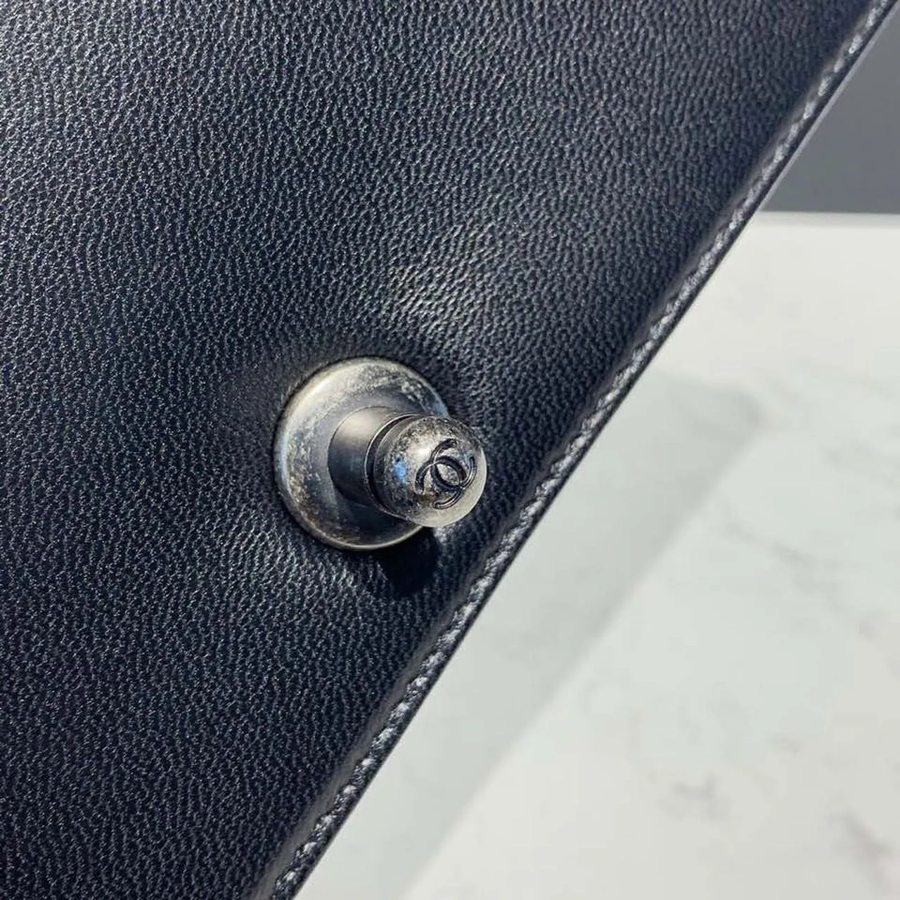 CHL Boy Handbag Silver Hardware Black For Women, Women&#8217;s Bags, Shoulder And Crossbody Bags 9.8in/25cm A67086