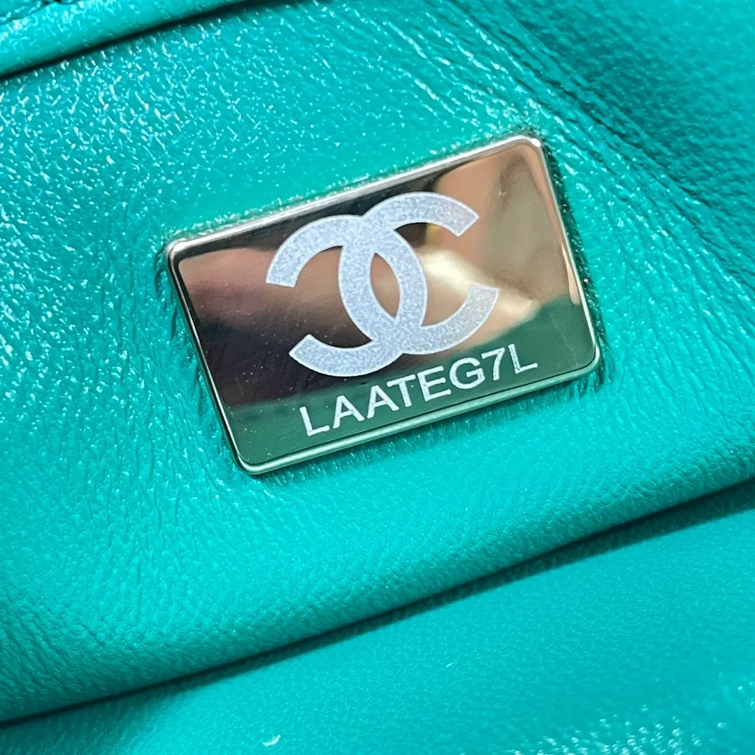 CHL Flap Bag Gold Hardware Green For Women, Women&#8217;s Handbags, Shoulder Bags 7.9in/20cm AS3366