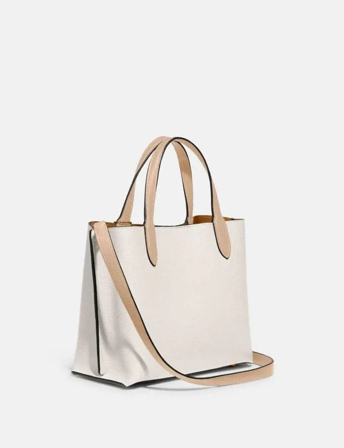 Coach Colorblock Willow Tote 24 Chalk Multi