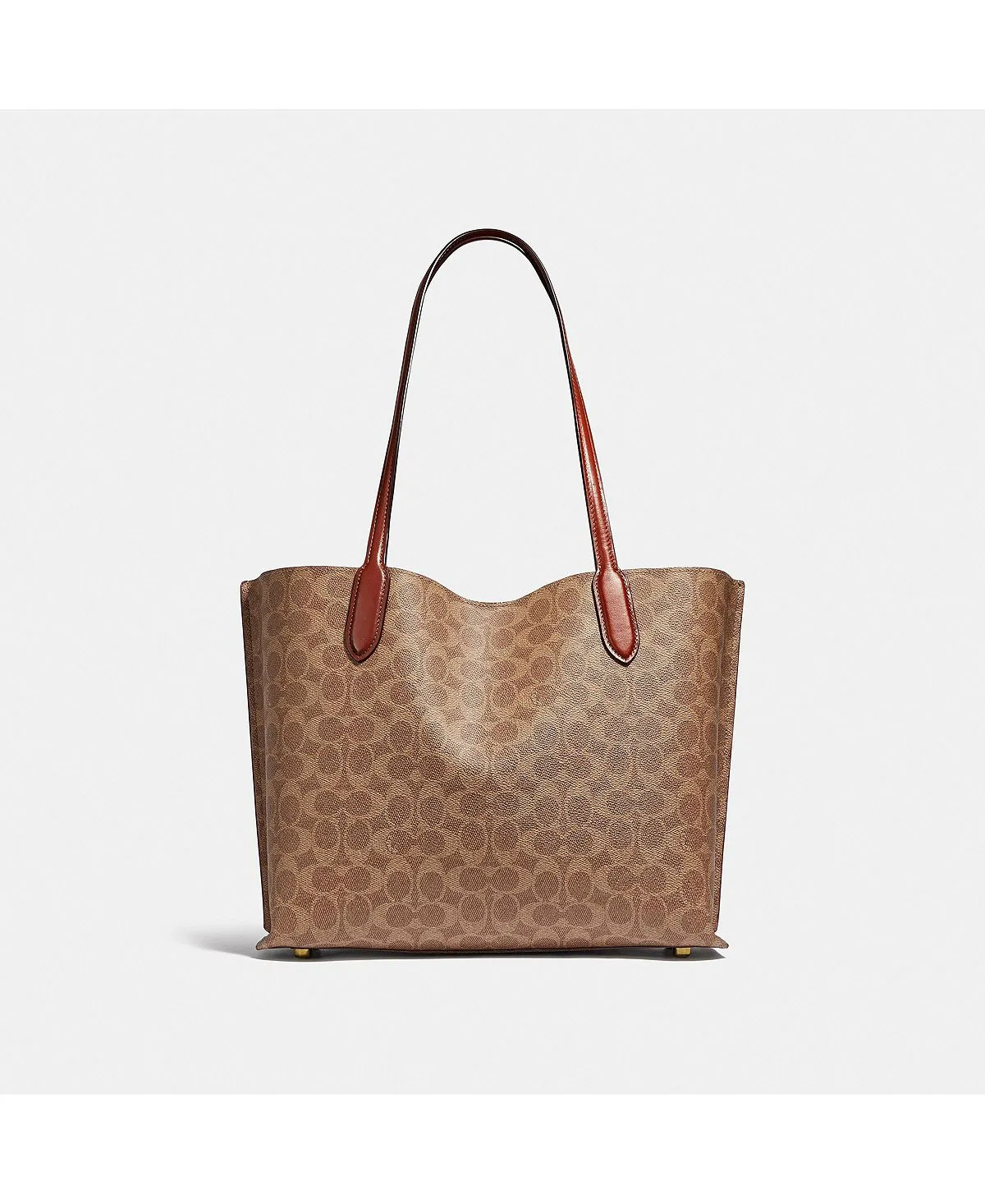 COACH Signature Coated Canvas Willow Bag, Beige