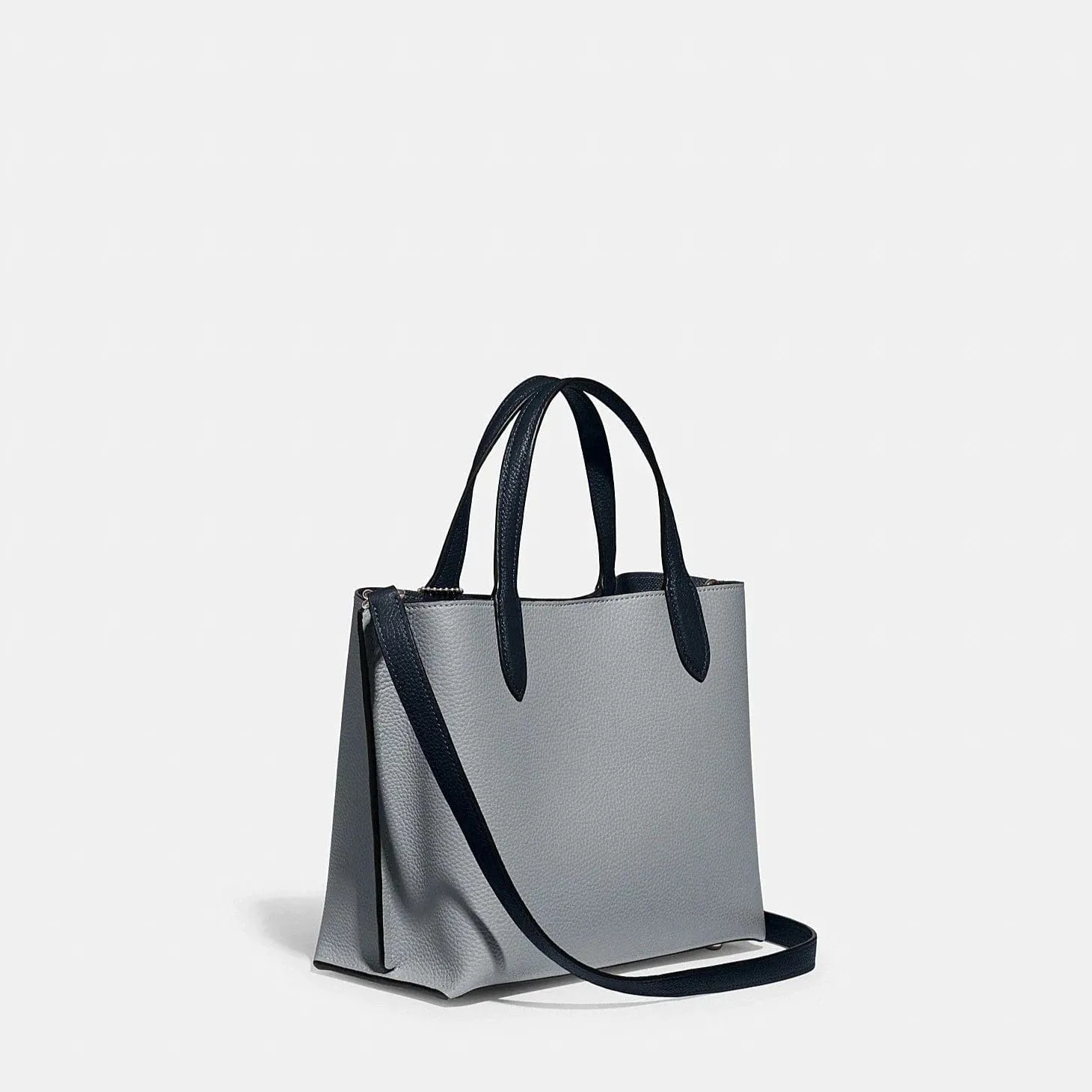 Coach Willow Tote 24 In Colorblock in Grey Blue