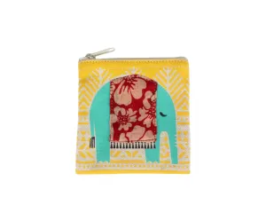 Coin Purse: Blue Elephant
