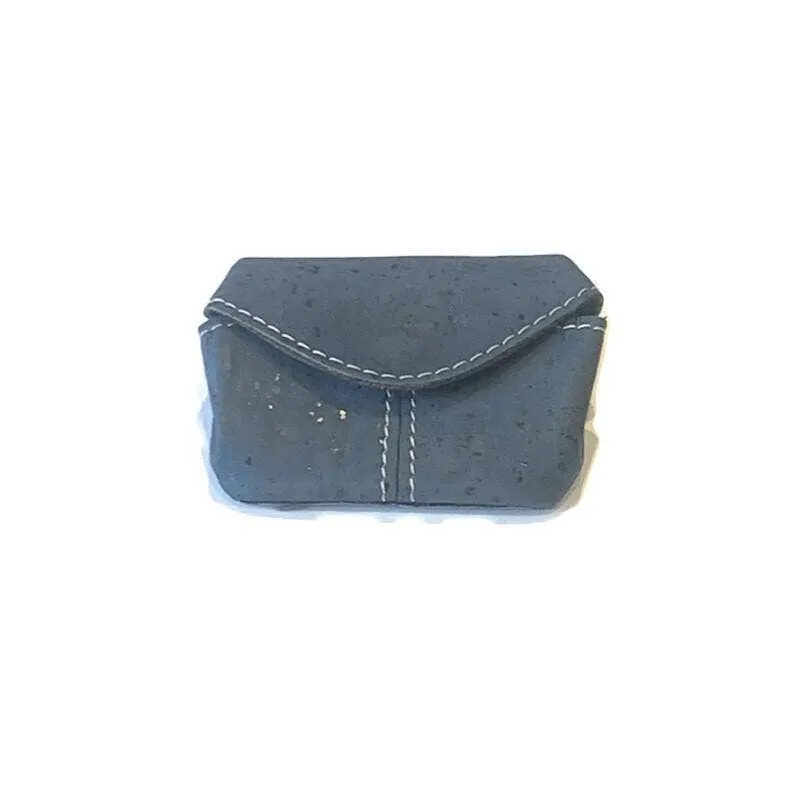 Cork Coin Wallet and Pouch in Blue