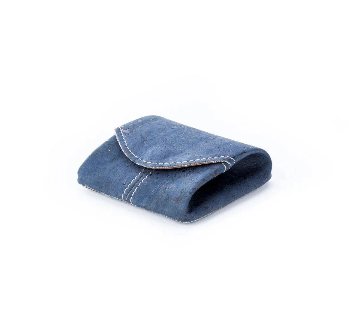 Cork Coin Wallet and Pouch in Blue