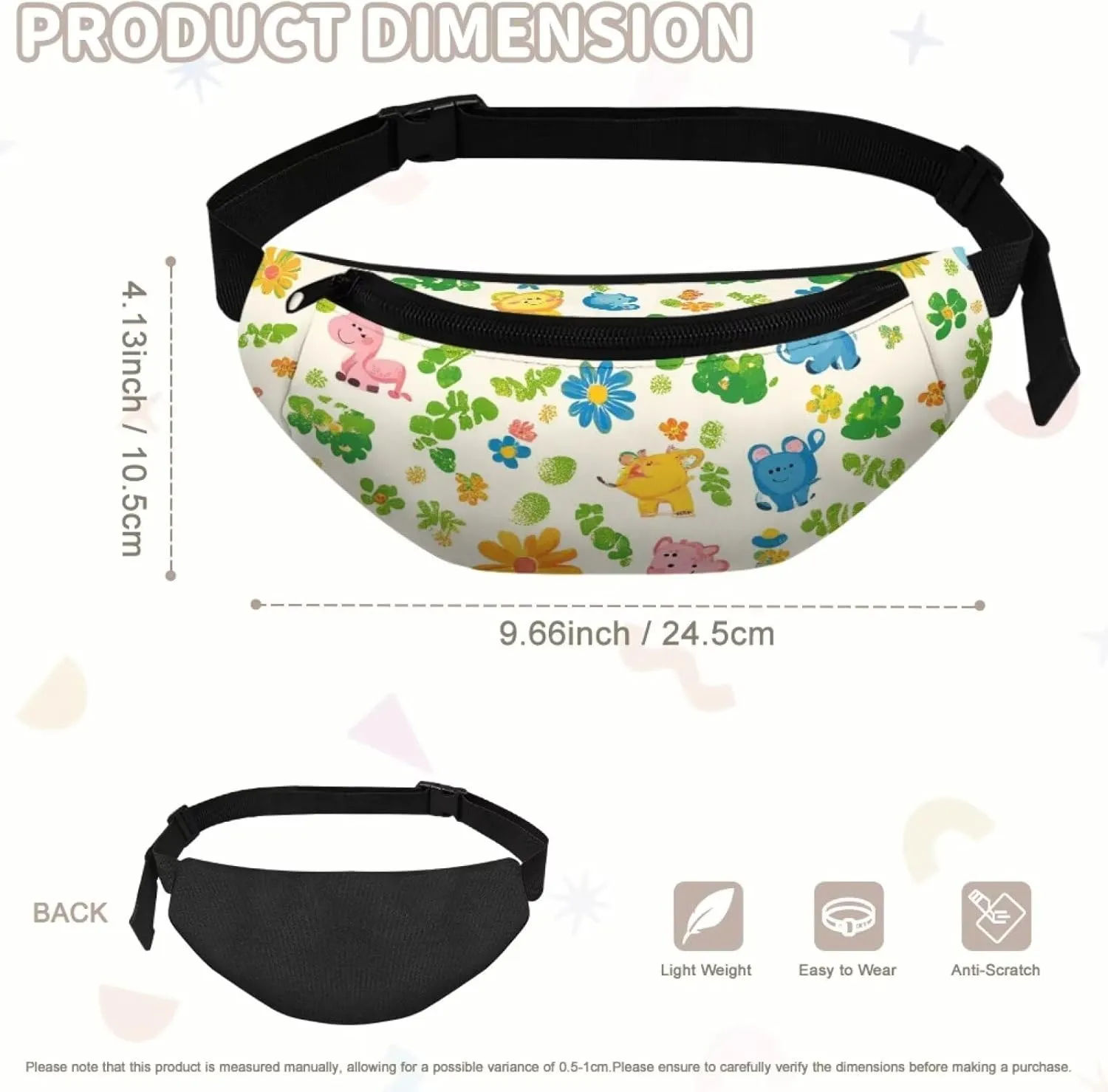Cozeyat Kids Fanny Pack Boys Small Dinosaur Waist Pack Belt Waist Bag Pack Pouch with Adjustable Strap for Children Sport Running, Camping, Trip