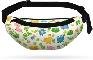Cozeyat Kids Fanny Pack Boys Small Dinosaur Waist Pack Belt Waist Bag Pack Pouch with Adjustable Strap for Children Sport Running, Camping, Trip