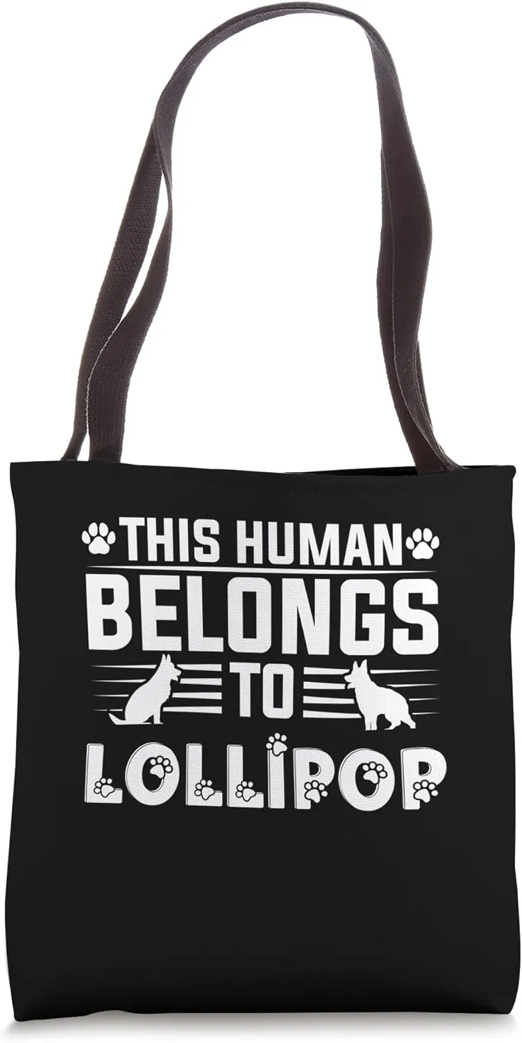 Dog Name Lollipop Gift Belongs To Pet Dog Lollipop Tote Bag