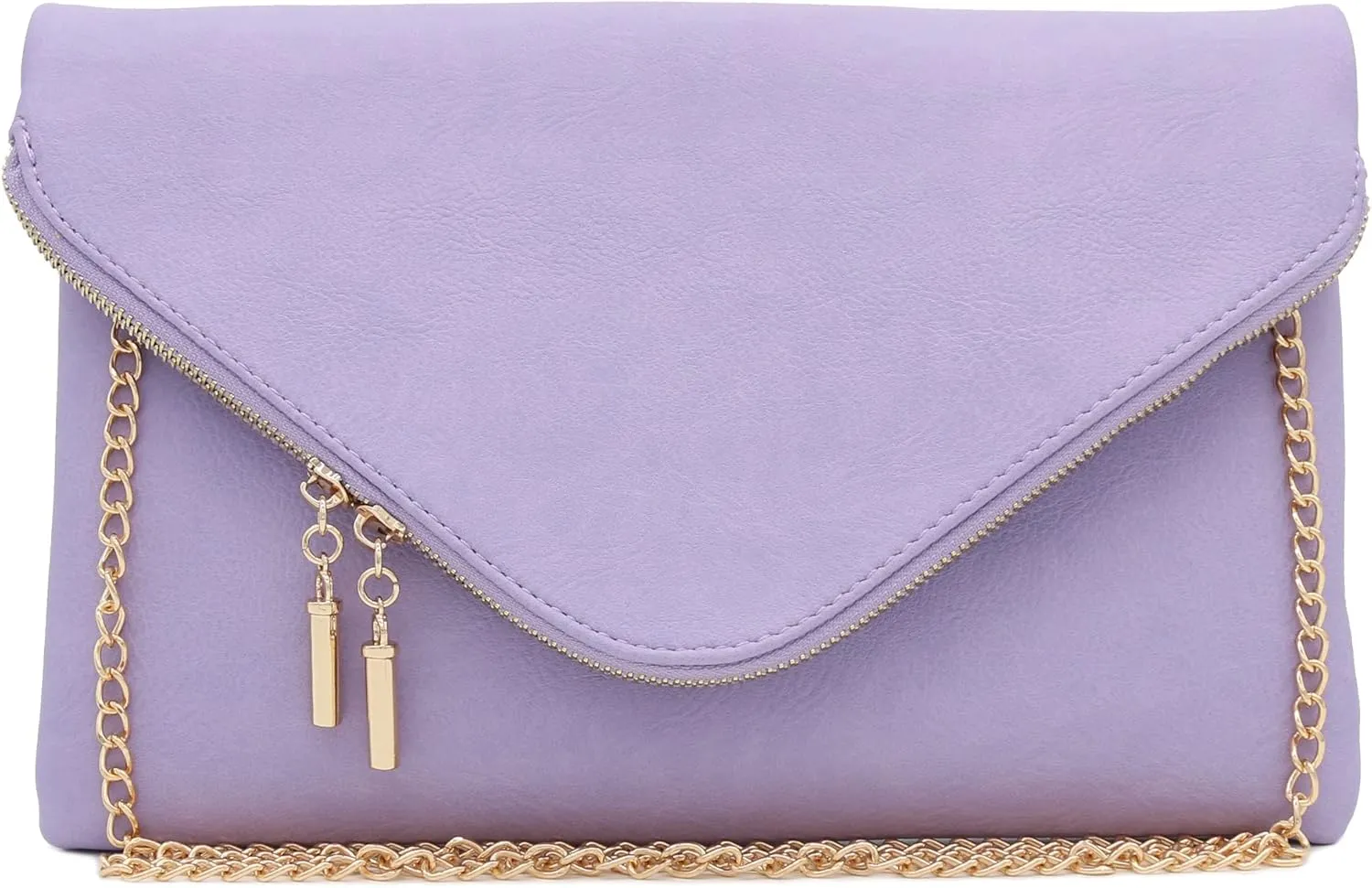 FashionPuzzle Oversized Envelope Clutch Evening Bag with Chain Strap