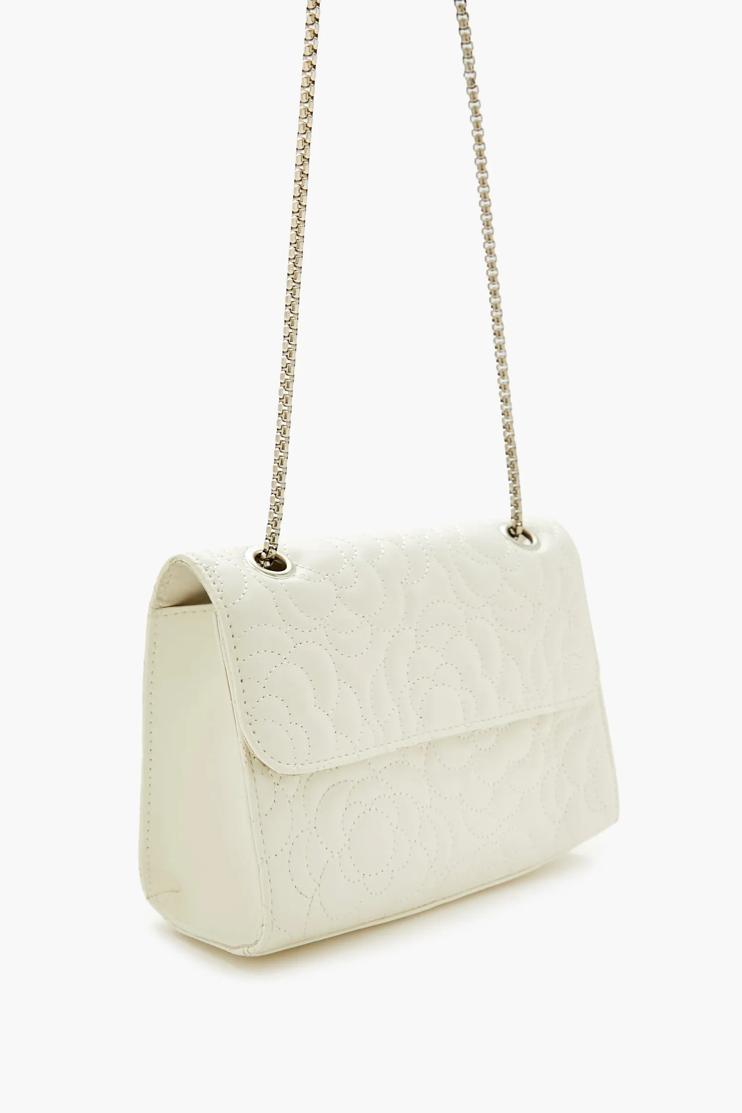 Floral-Quilted Crossbody Bag