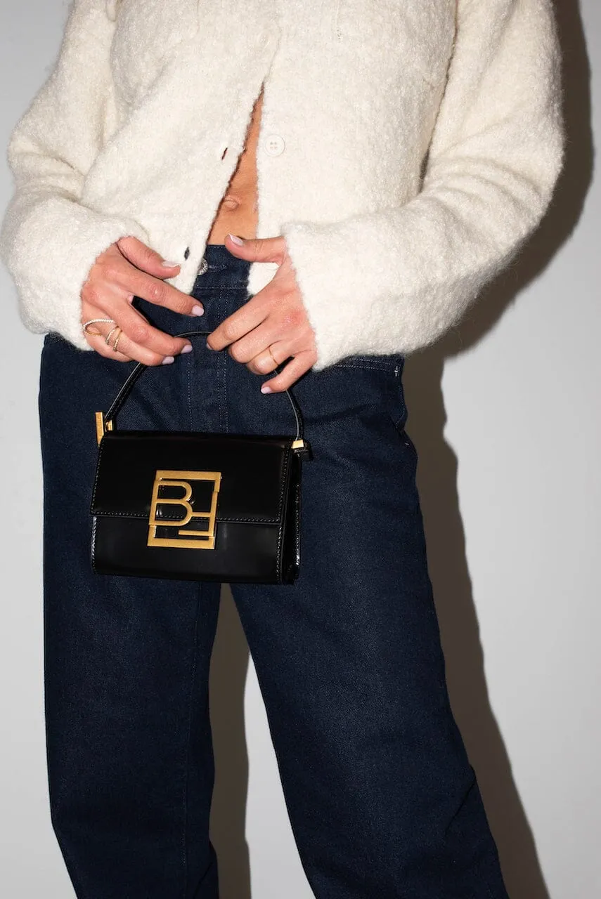 FRAN BOX SHAPE LEATHER BAG