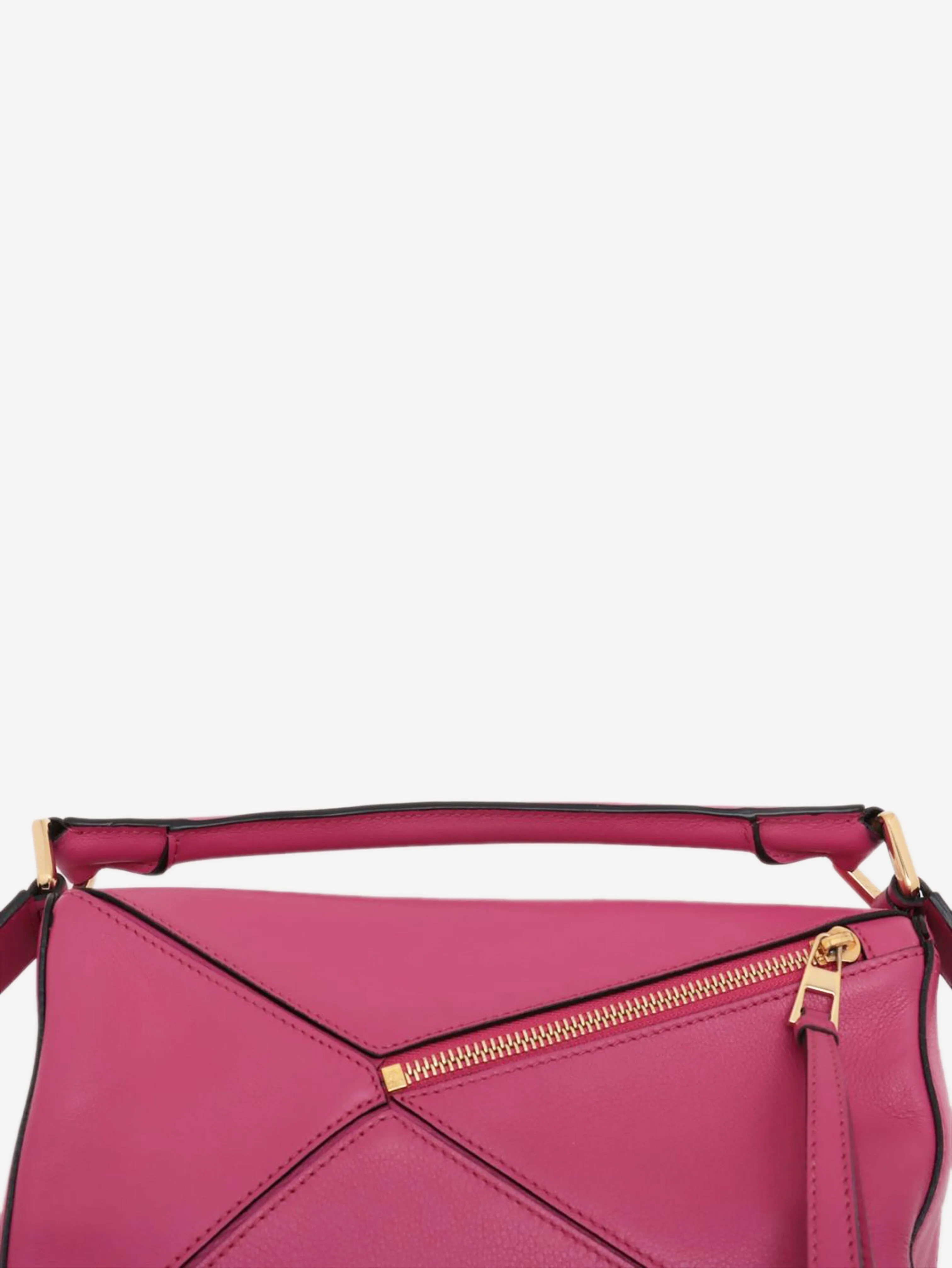 Fuchsia small Puzzle bag