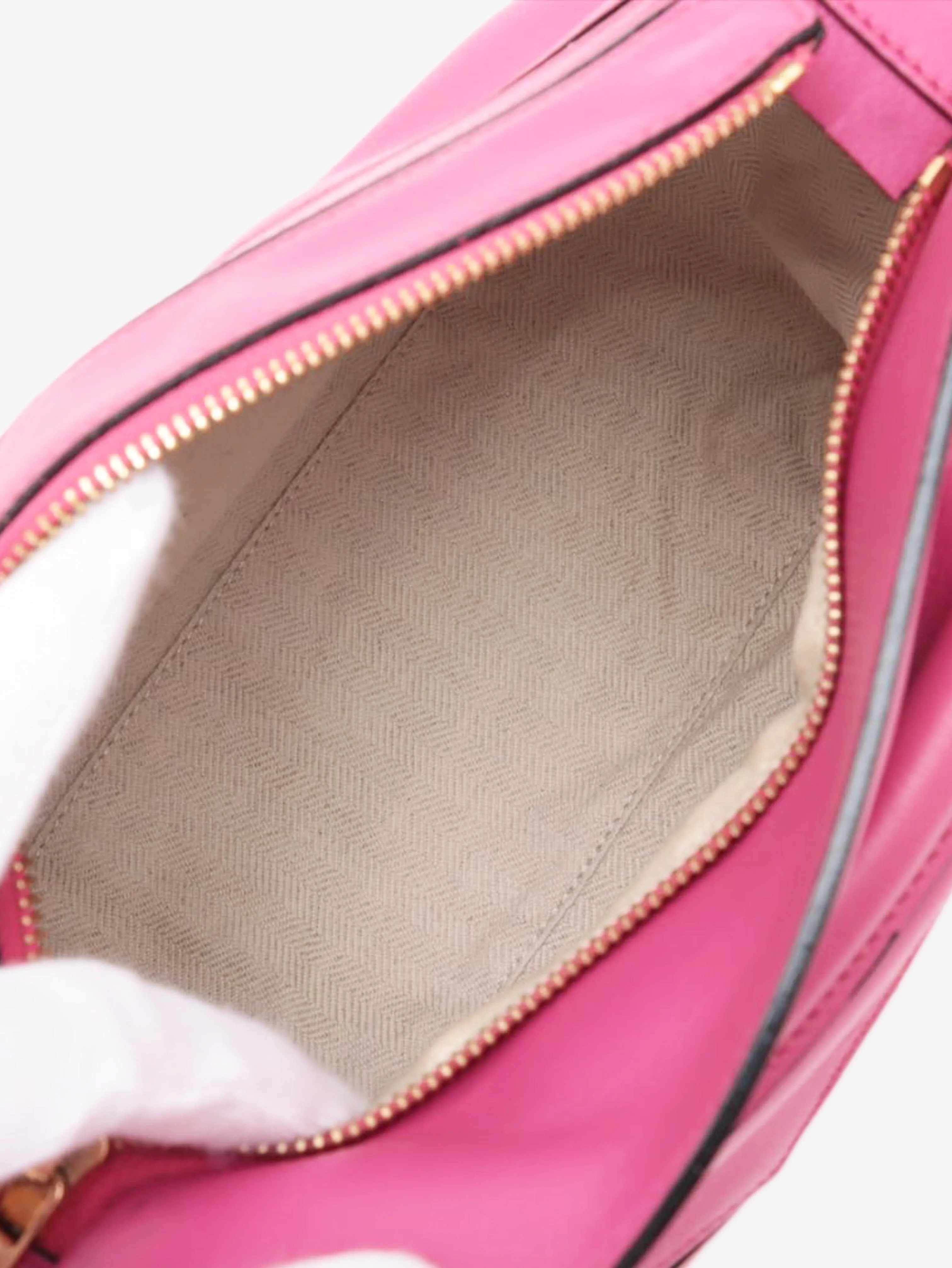 Fuchsia small Puzzle bag