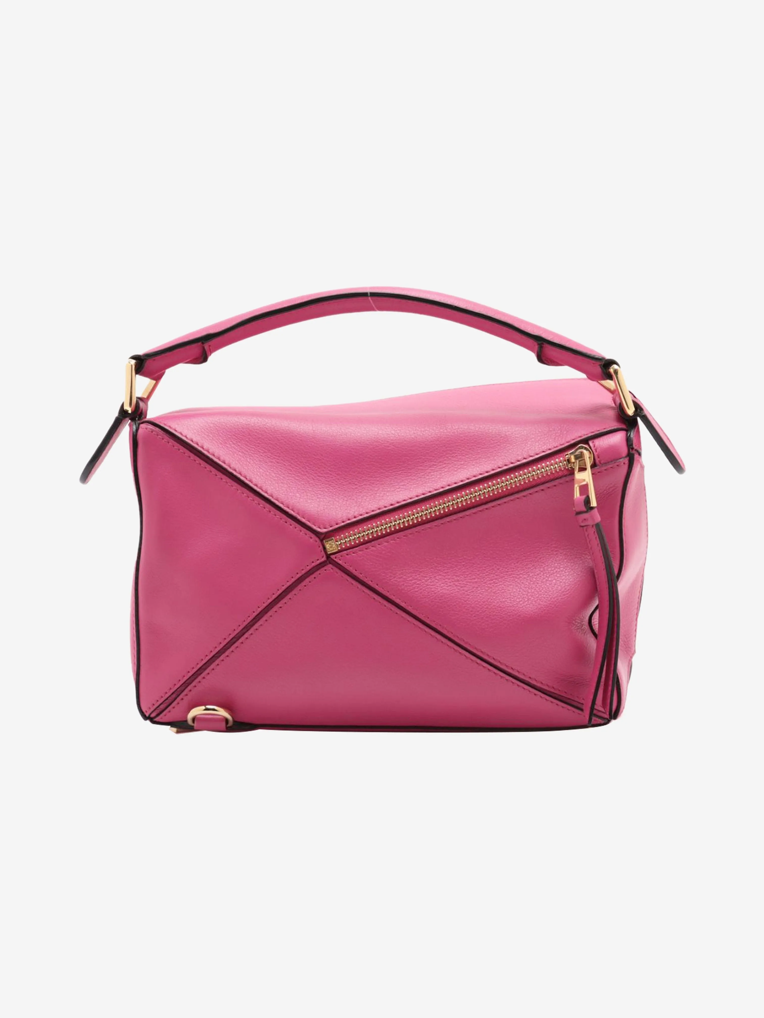 Fuchsia small Puzzle bag