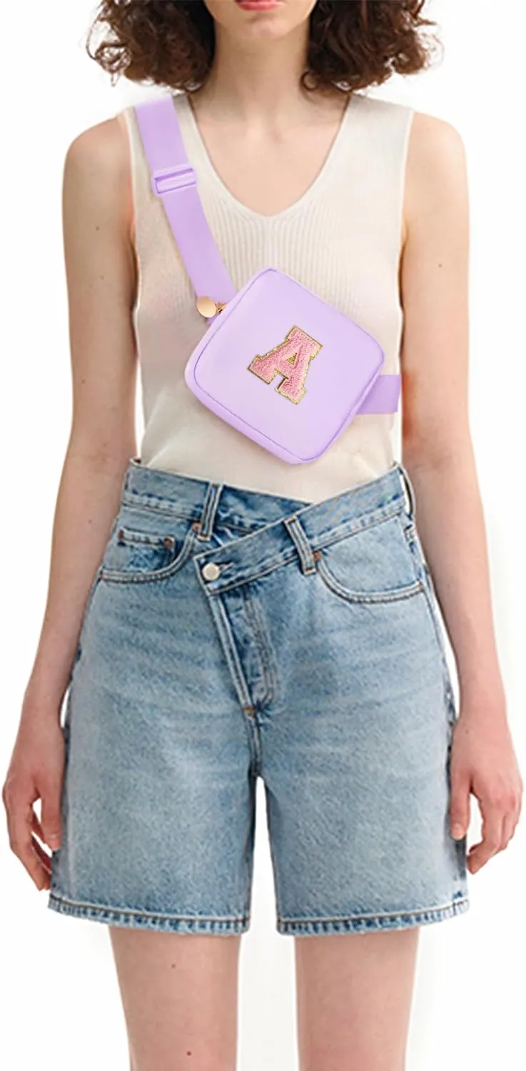 Graduation Birthday Gifts for 2 3 4 5 6 7 8 9 10 11 Year Old Girls - Mini Fanny Pack Cute Crossbody Bag Belt Bag Trendy Stuff,Gifts for Girls Teens Kids Daughter Sister Her - Lavender,A