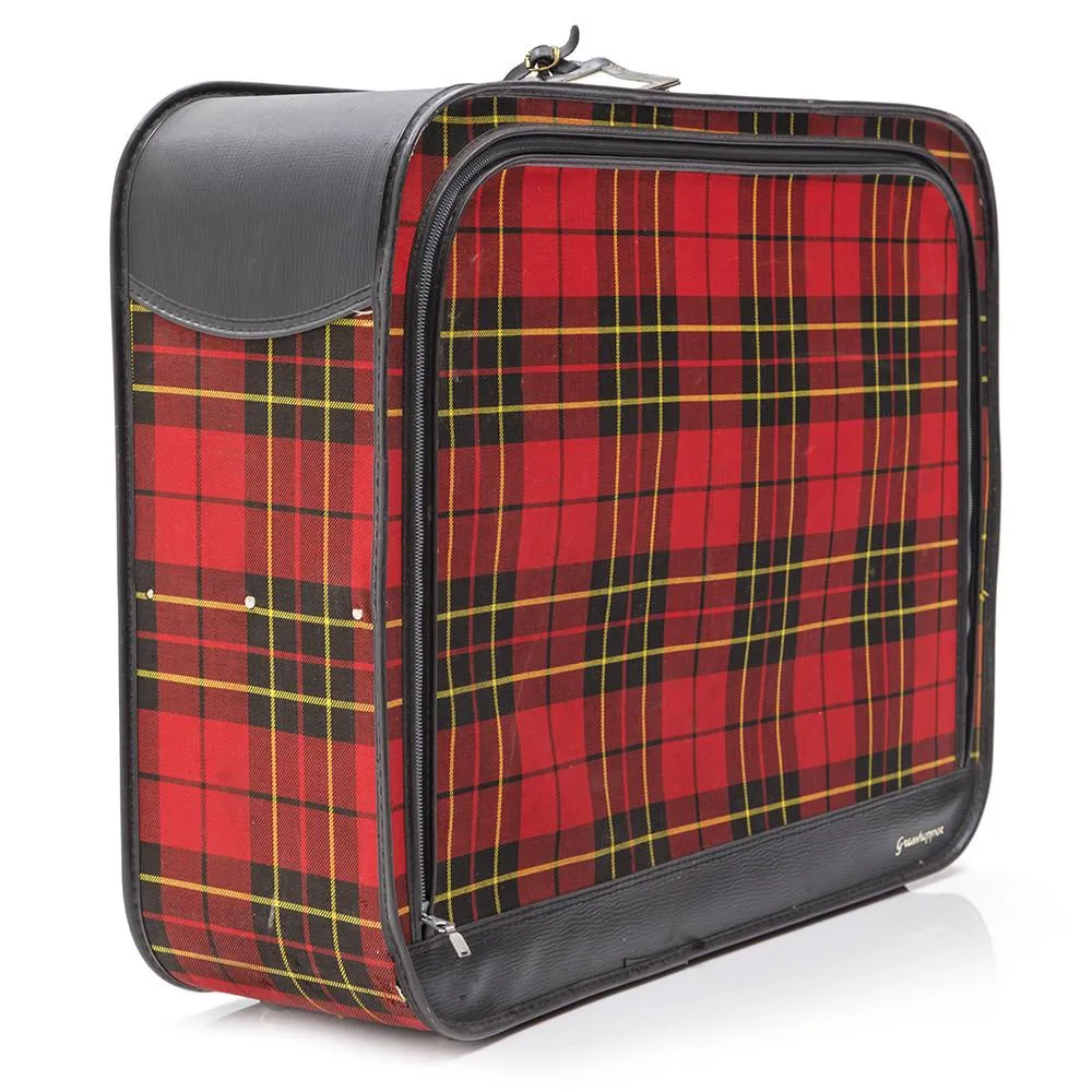 Grasshopper Plaid Red Luggage Set