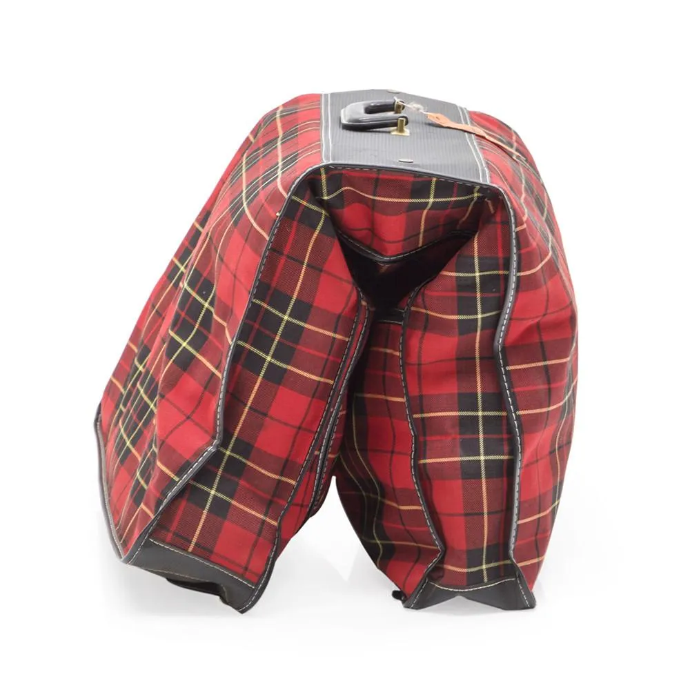 Grasshopper Plaid Red Luggage Set