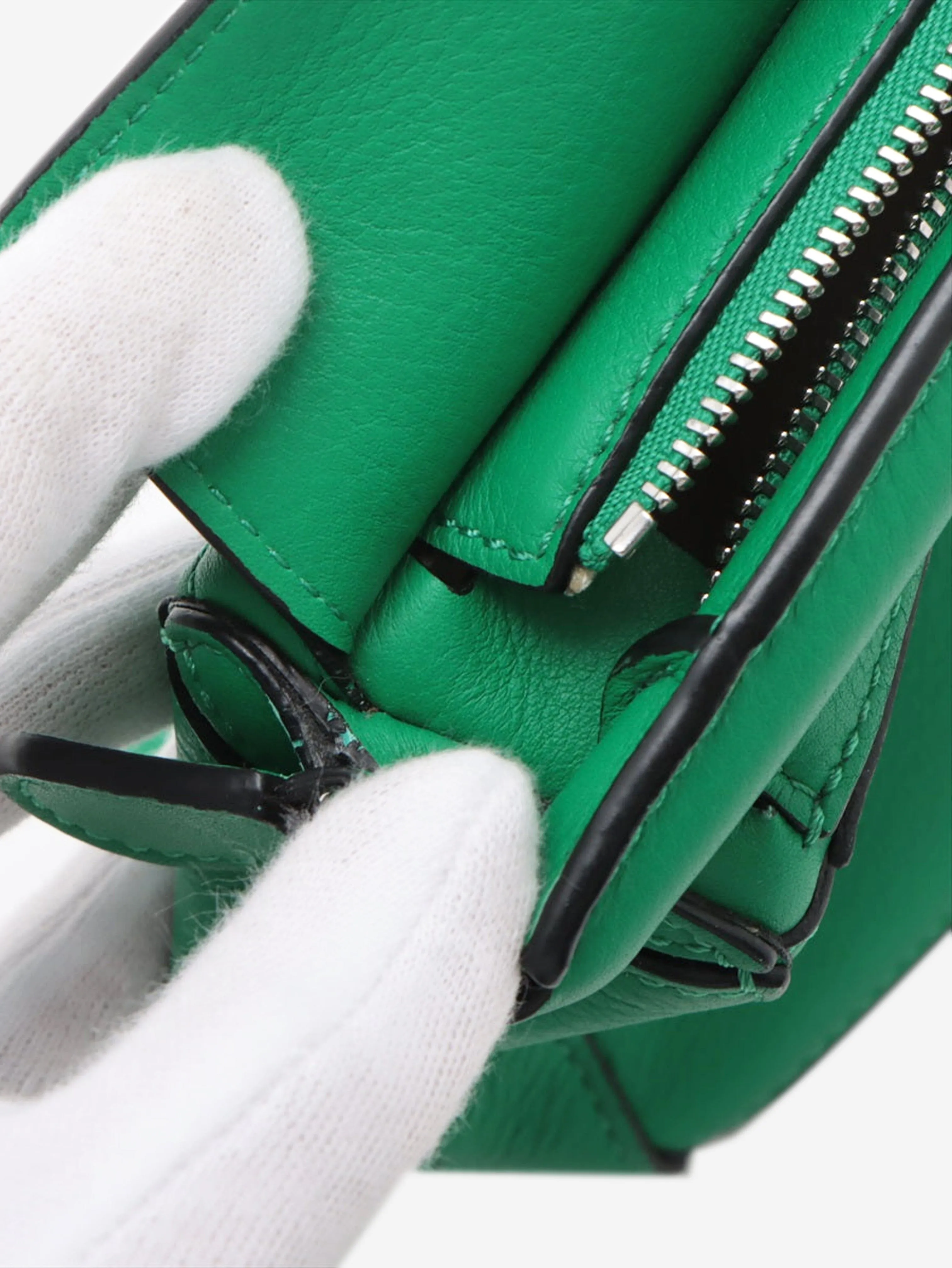 Green mini Puzzle bag