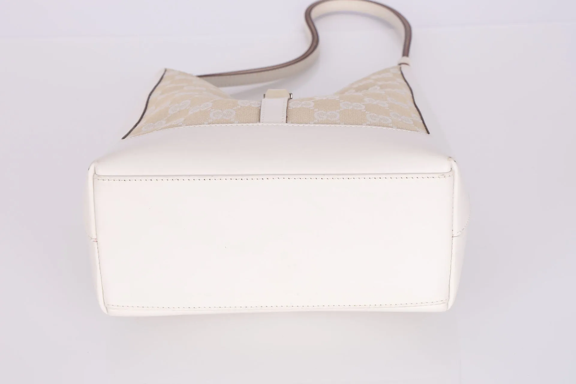 Gucci Monogram Canvas Leather Shoulder Bag