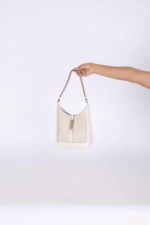 Gucci Monogram Canvas Leather Shoulder Bag