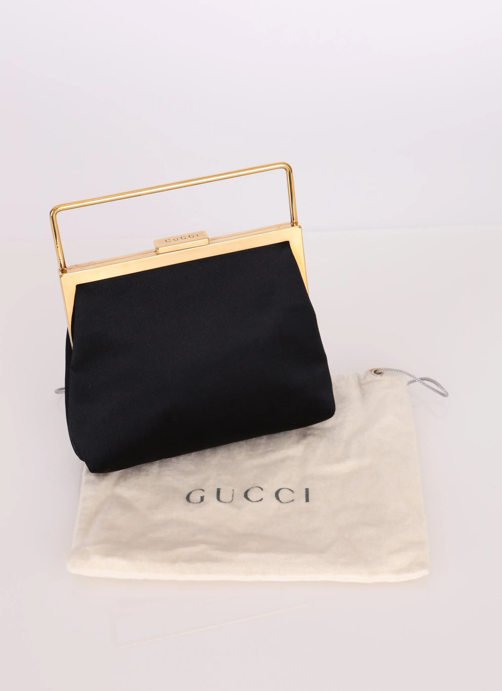 Gucci Satin Frame Handle Mini Bag