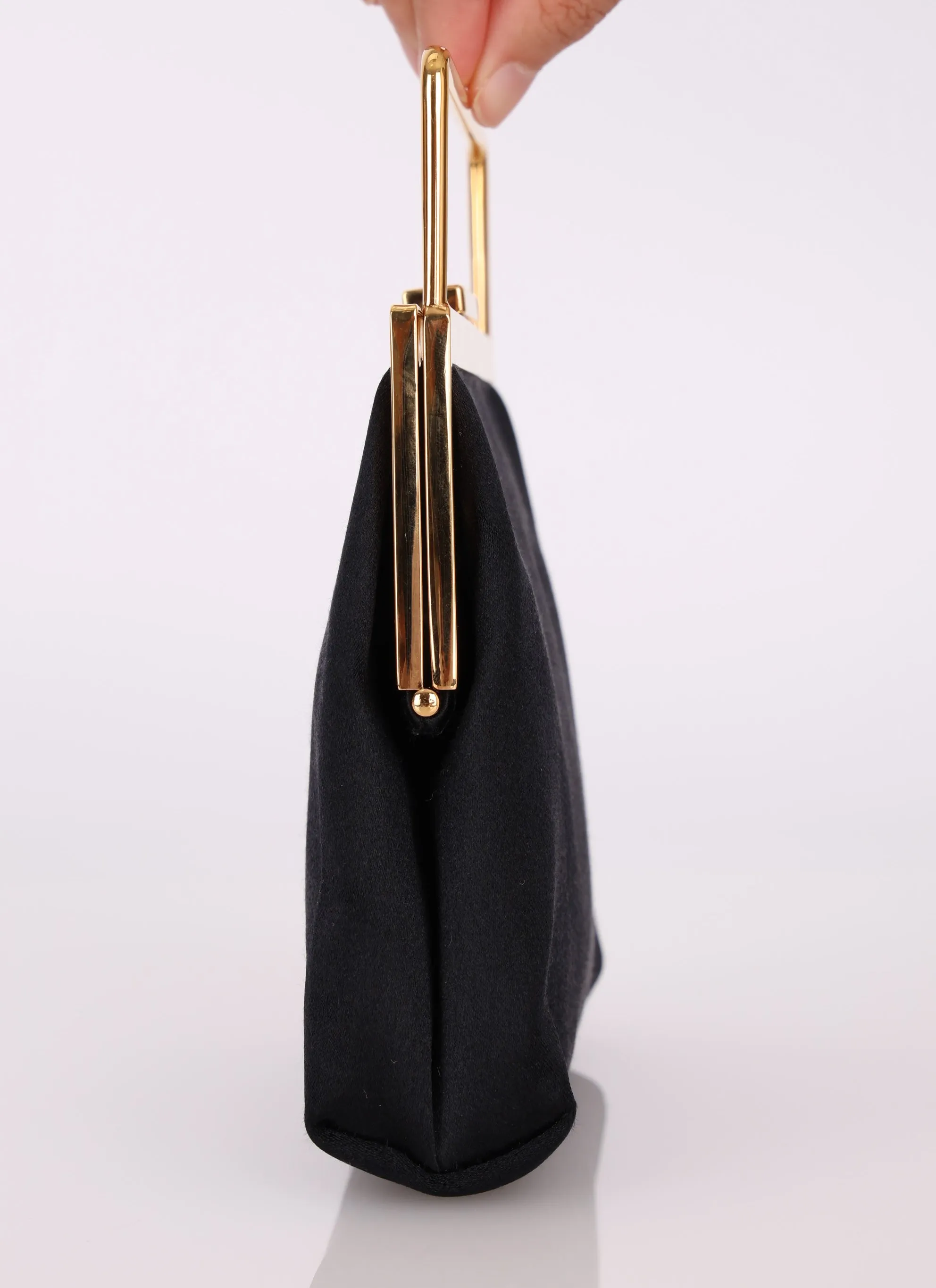Gucci Satin Frame Handle Mini Bag