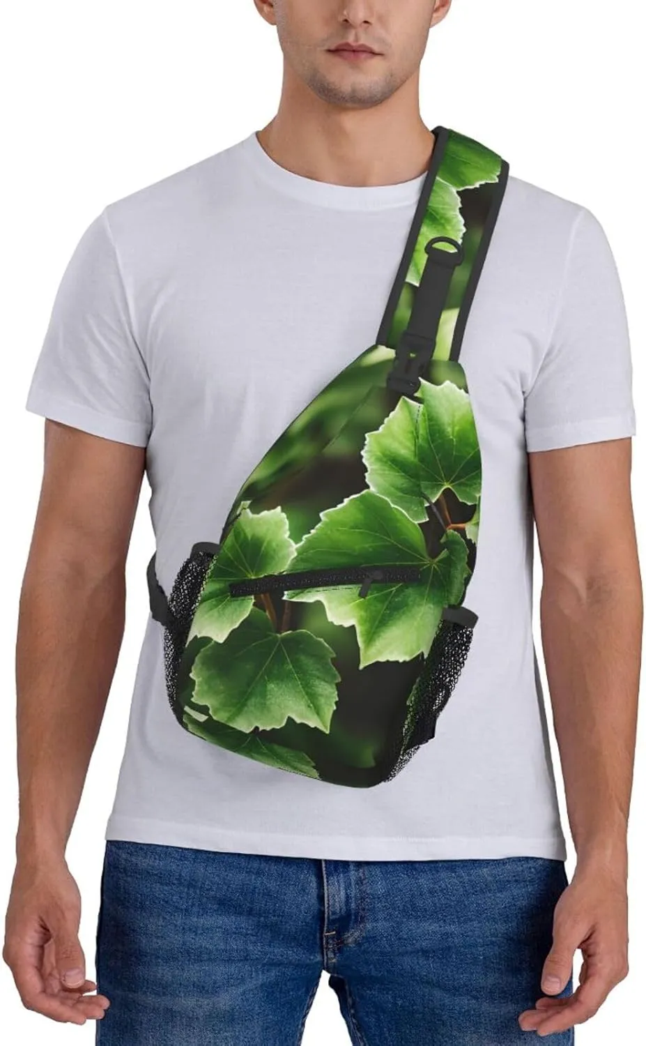 Ivy Blossoms Tree Sling Backpack,Men Cross Chest Bag Diagonally,Shoulder Bag For Outdoor Travel Cycling Bag