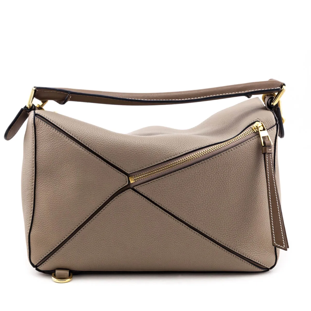 Loewe Mink & Sand Calfskin Medium Puzzle Bag