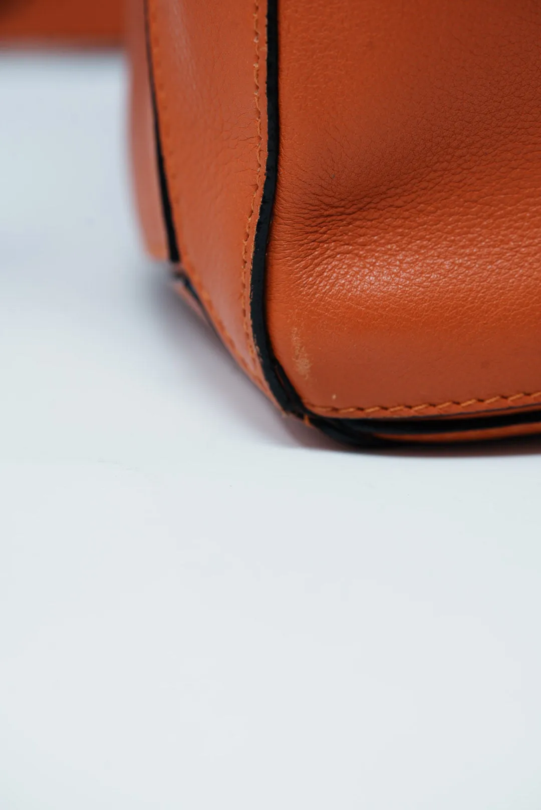 Loewe Orange Small Puzzle Bag
