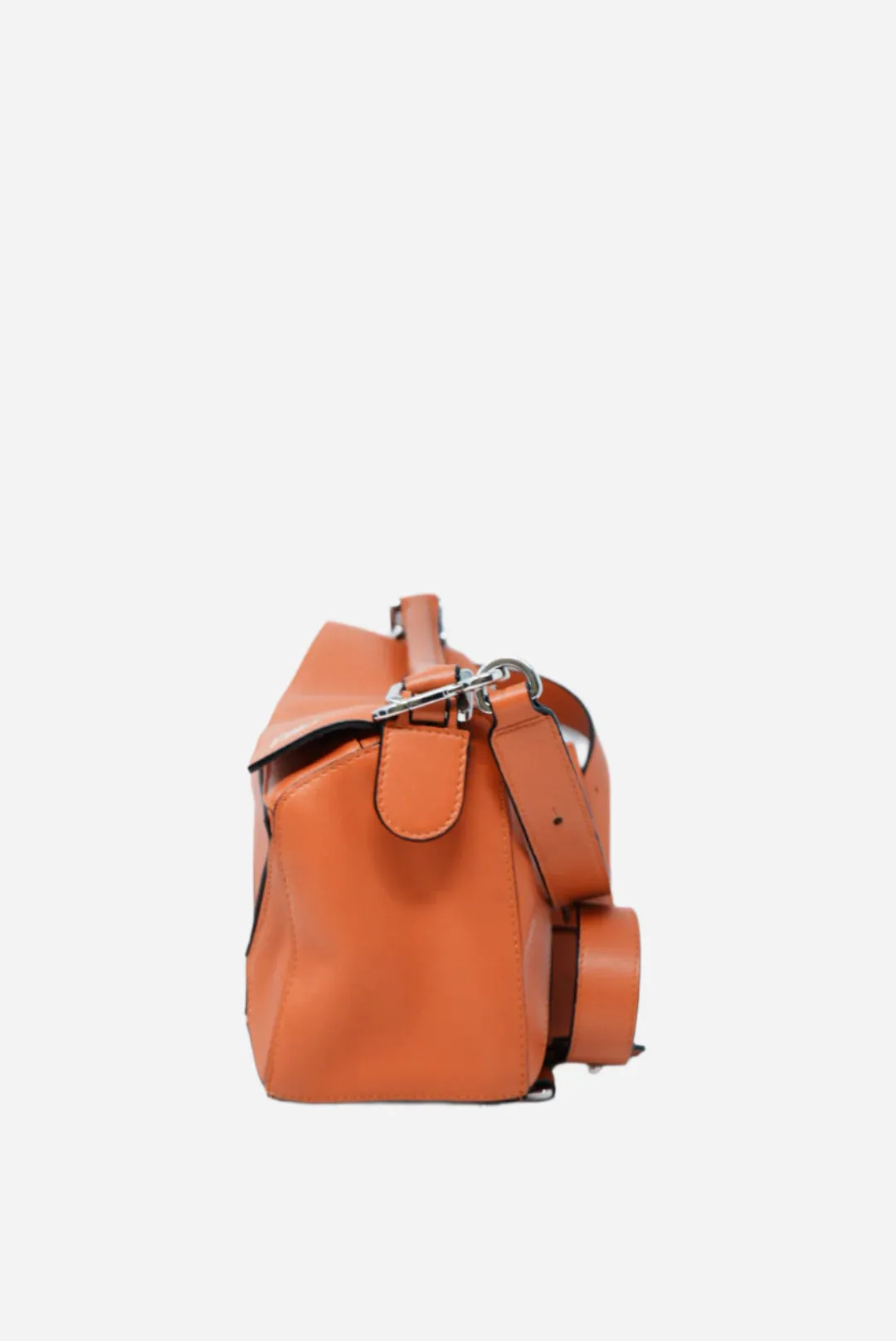 Loewe Orange Small Puzzle Bag