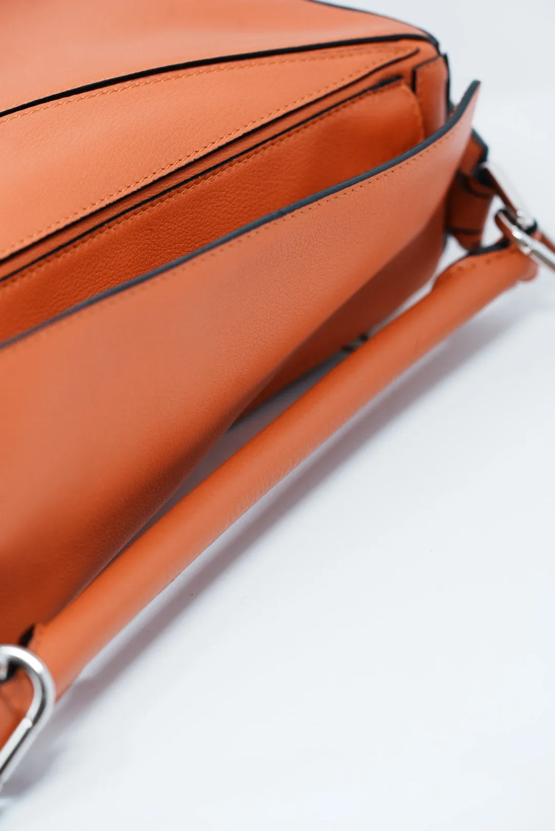 Loewe Orange Small Puzzle Bag