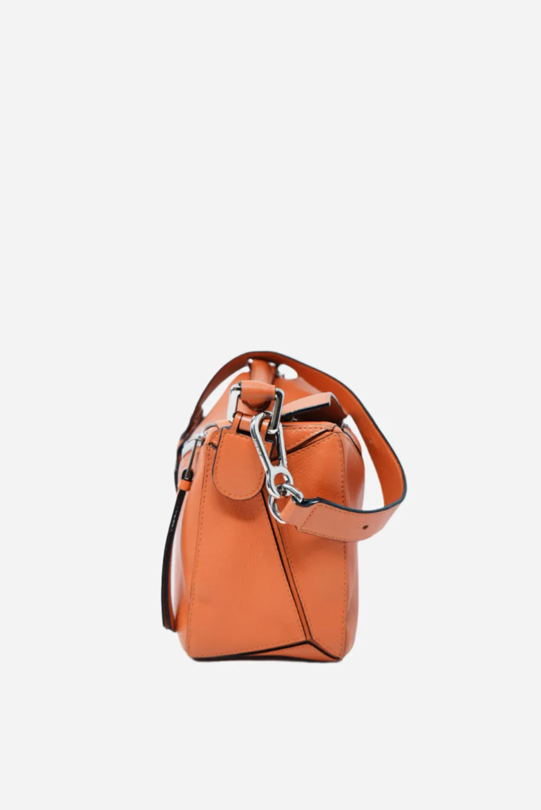 Loewe Orange Small Puzzle Bag