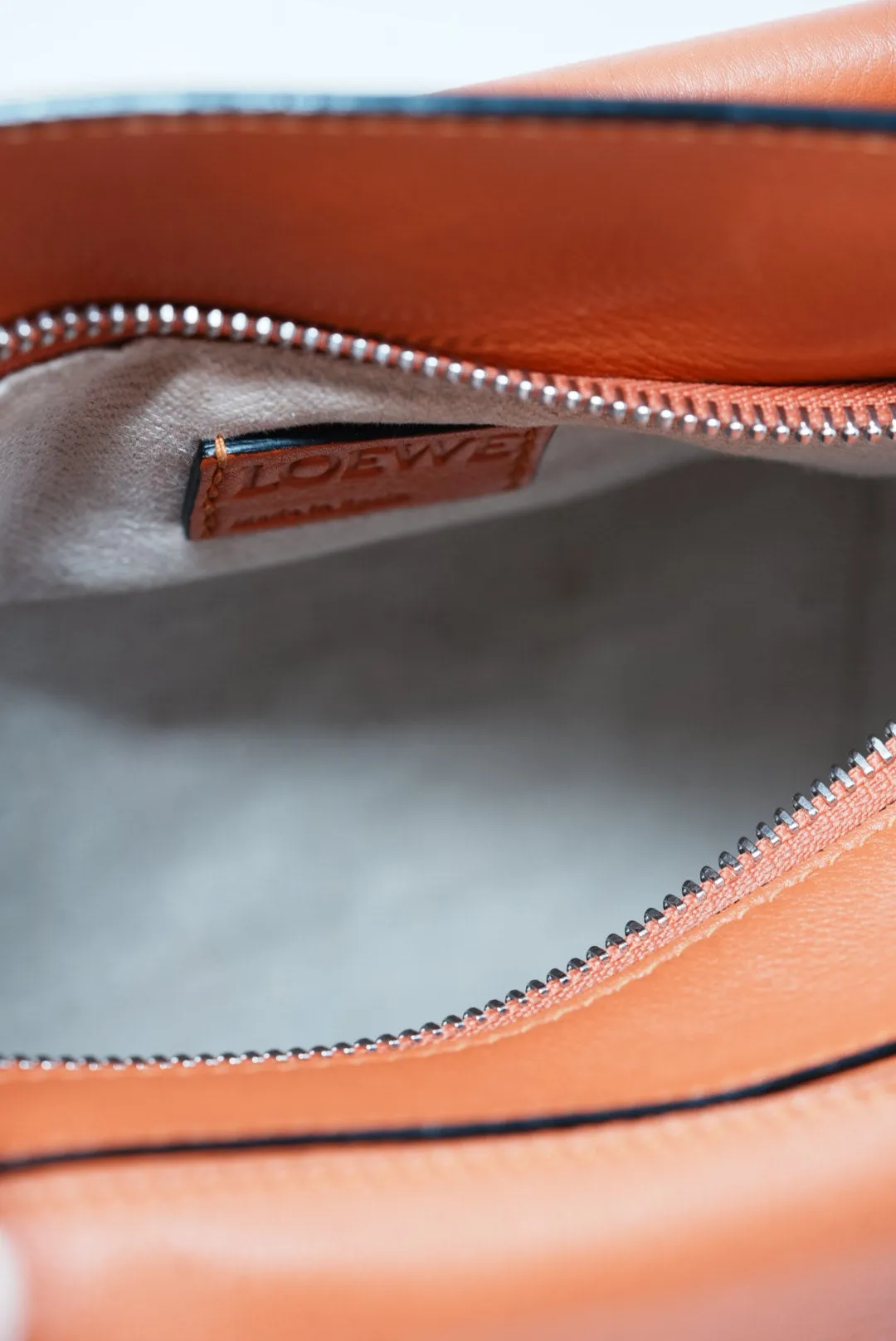 Loewe Orange Small Puzzle Bag