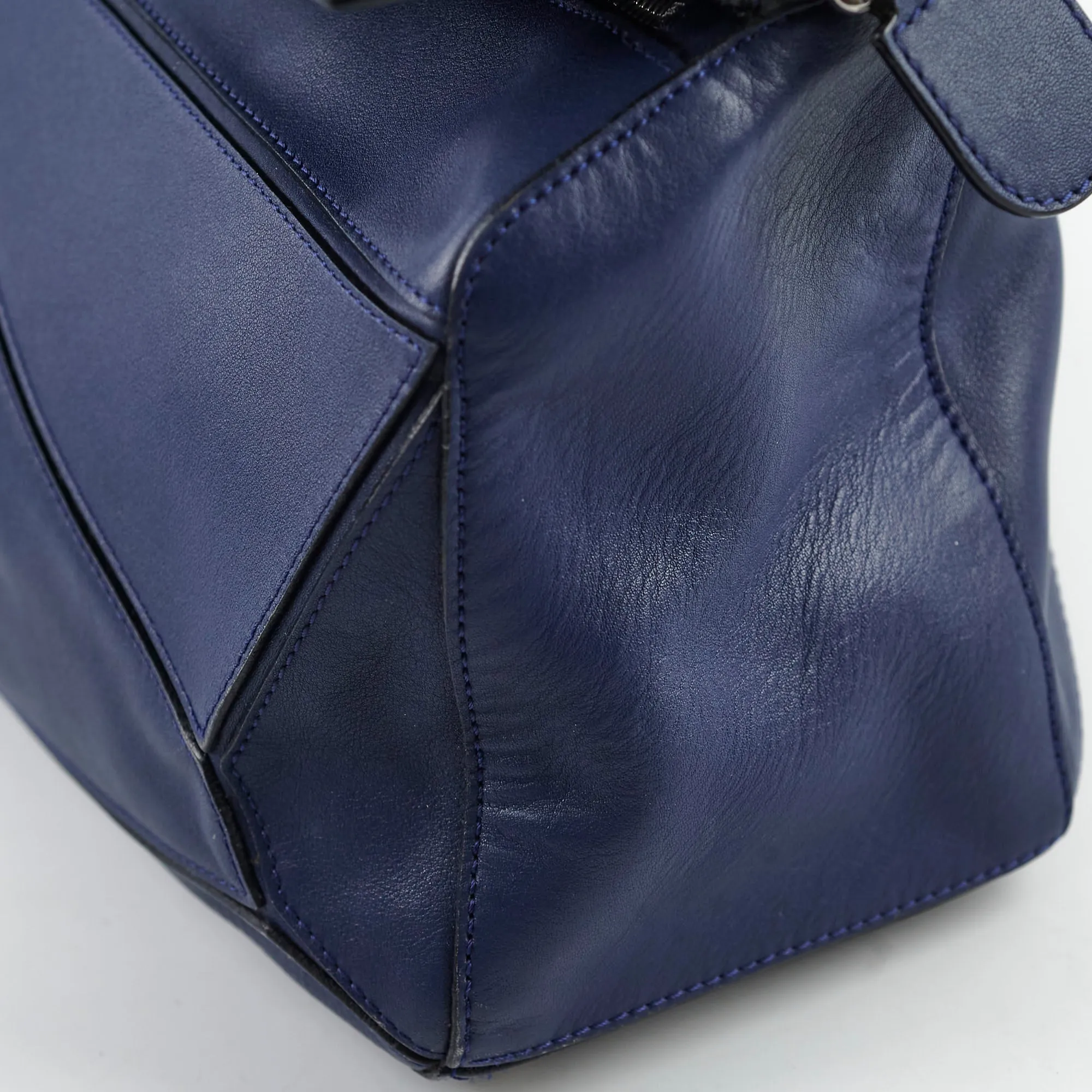 Loewe Puzzle Navy Crossbody Bag