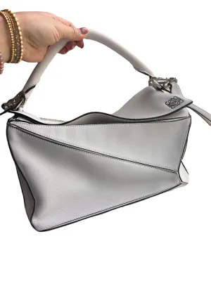Loewe White Medium Puzzle Bag
