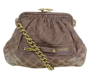 Marc Jacobs | Brown pebble quilted small doctor's bag