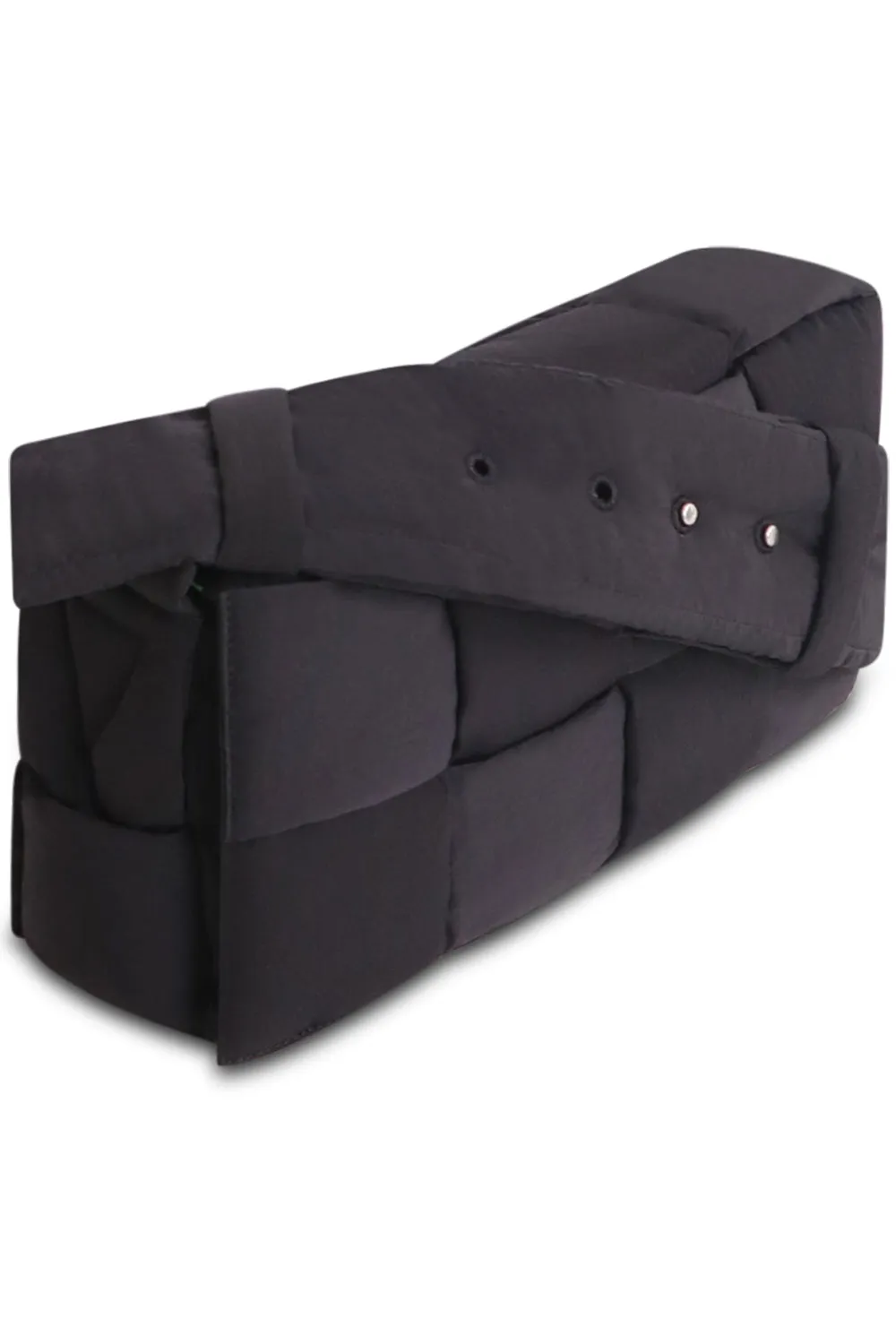 MEDIUM CASSETTE PADDED MESSENGER | BLACK/PARAKEET/SILVER