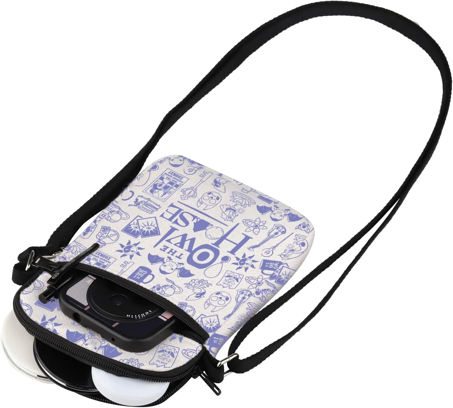 MEIKIUP Owl Inspired Gift Bag - Owl Characters Makeup Bag with Magic Fan