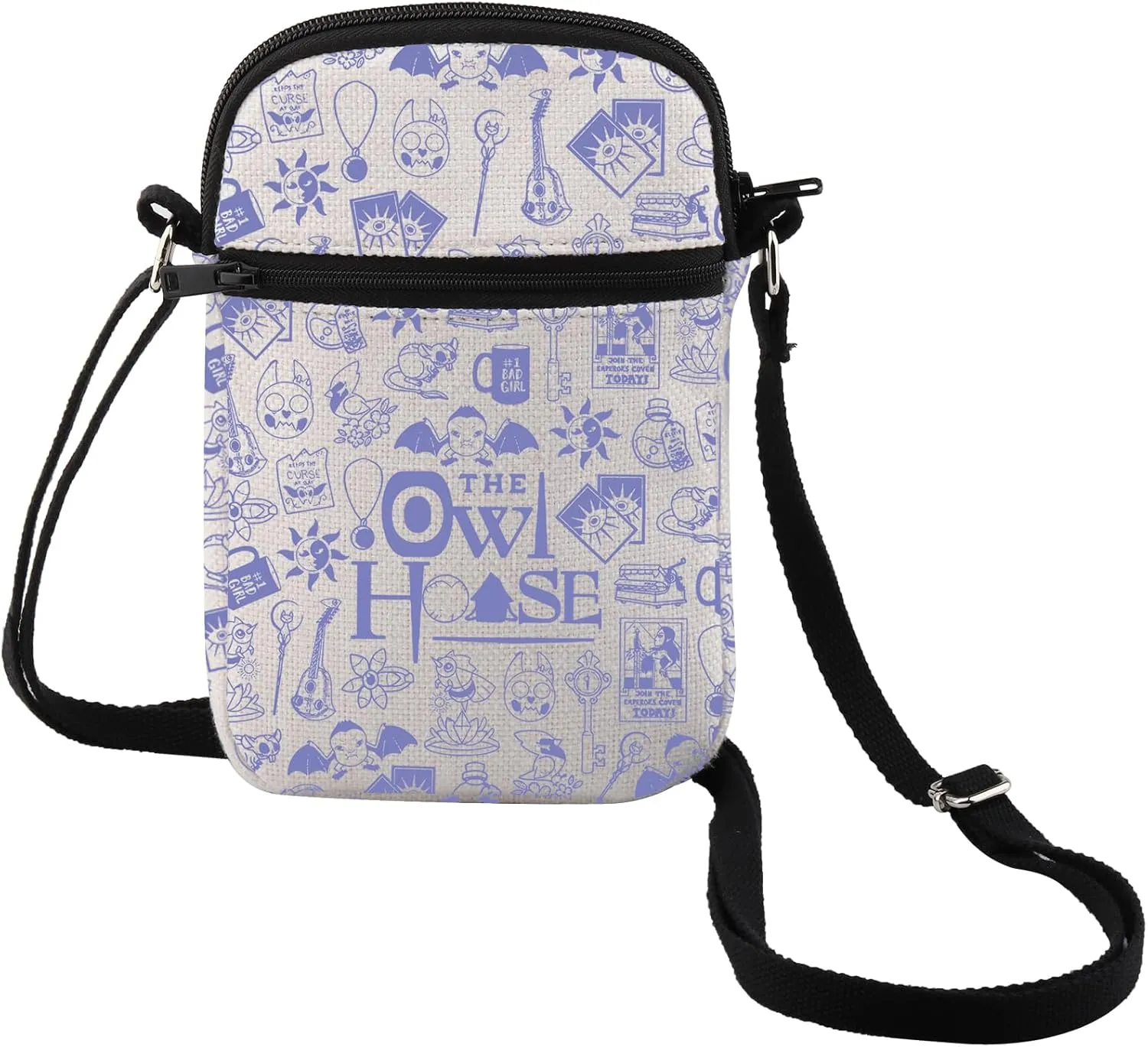 MEIKIUP Owl Inspired Gift Bag - Owl Characters Makeup Bag with Magic Fan