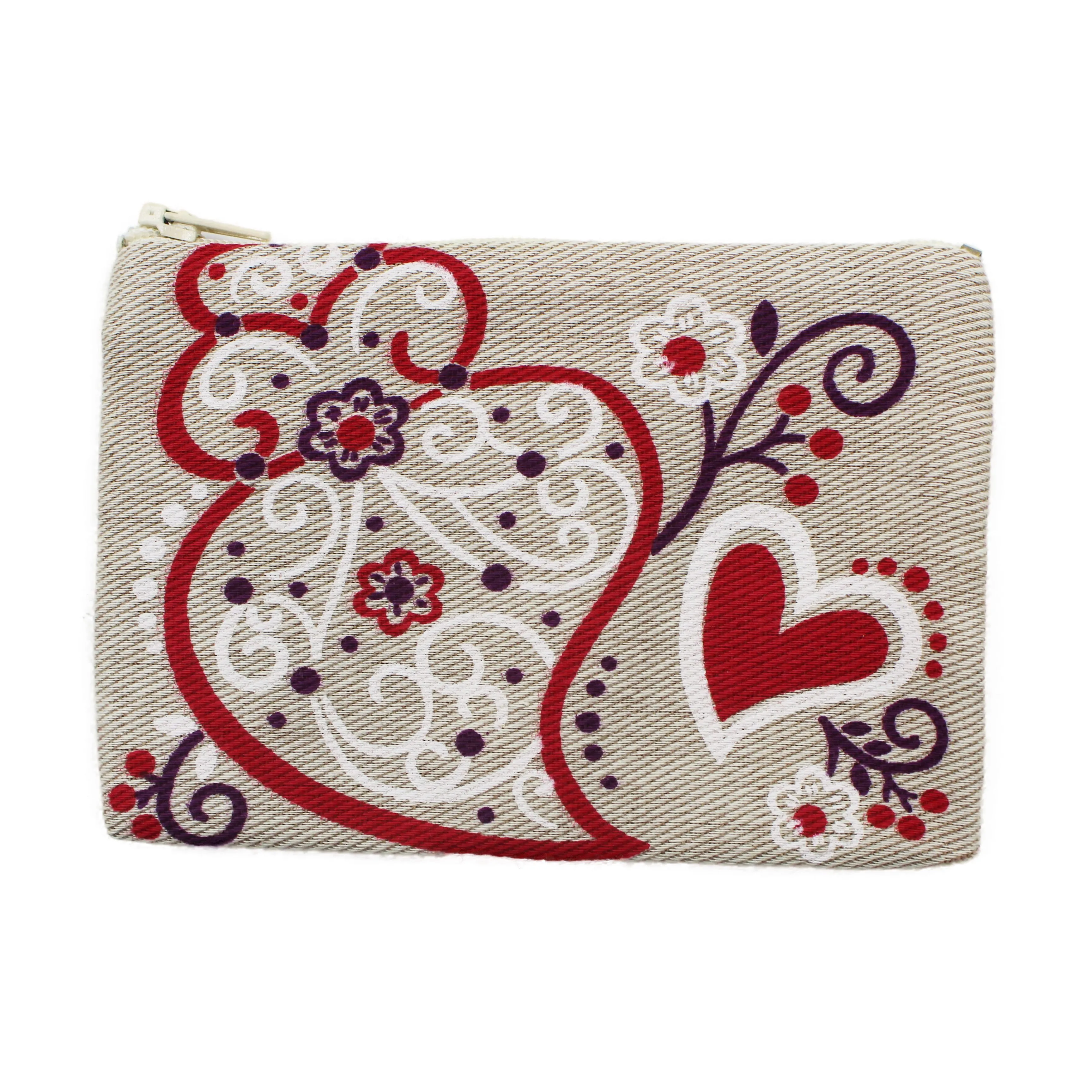Mini Viana Hearts Zippered Pouch