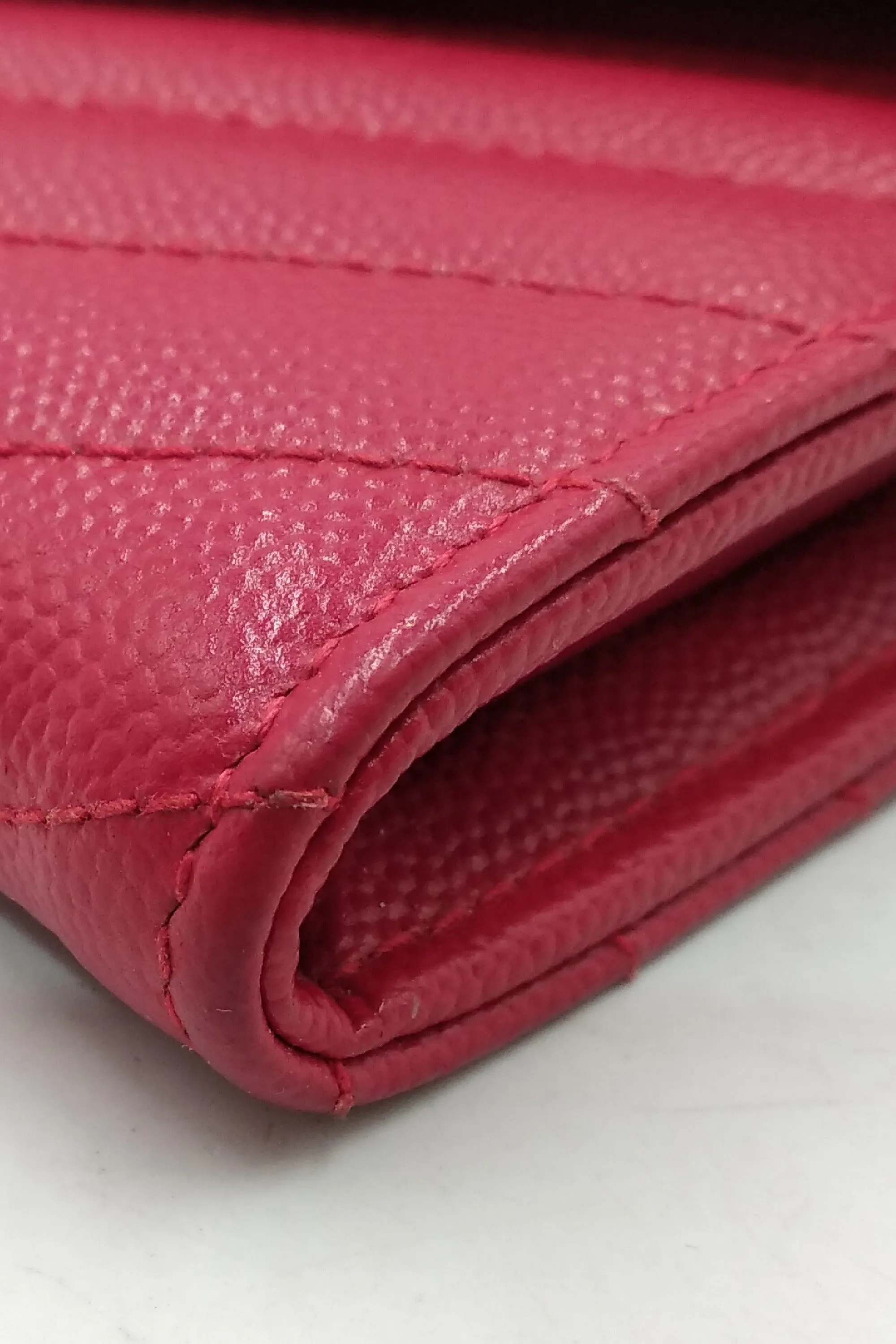 Monogram Envelope Wallet Red